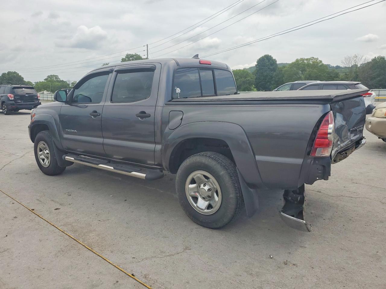 2014 Toyota Tacoma Double Cab Gray vin: 5TFJX4GNXEX034227