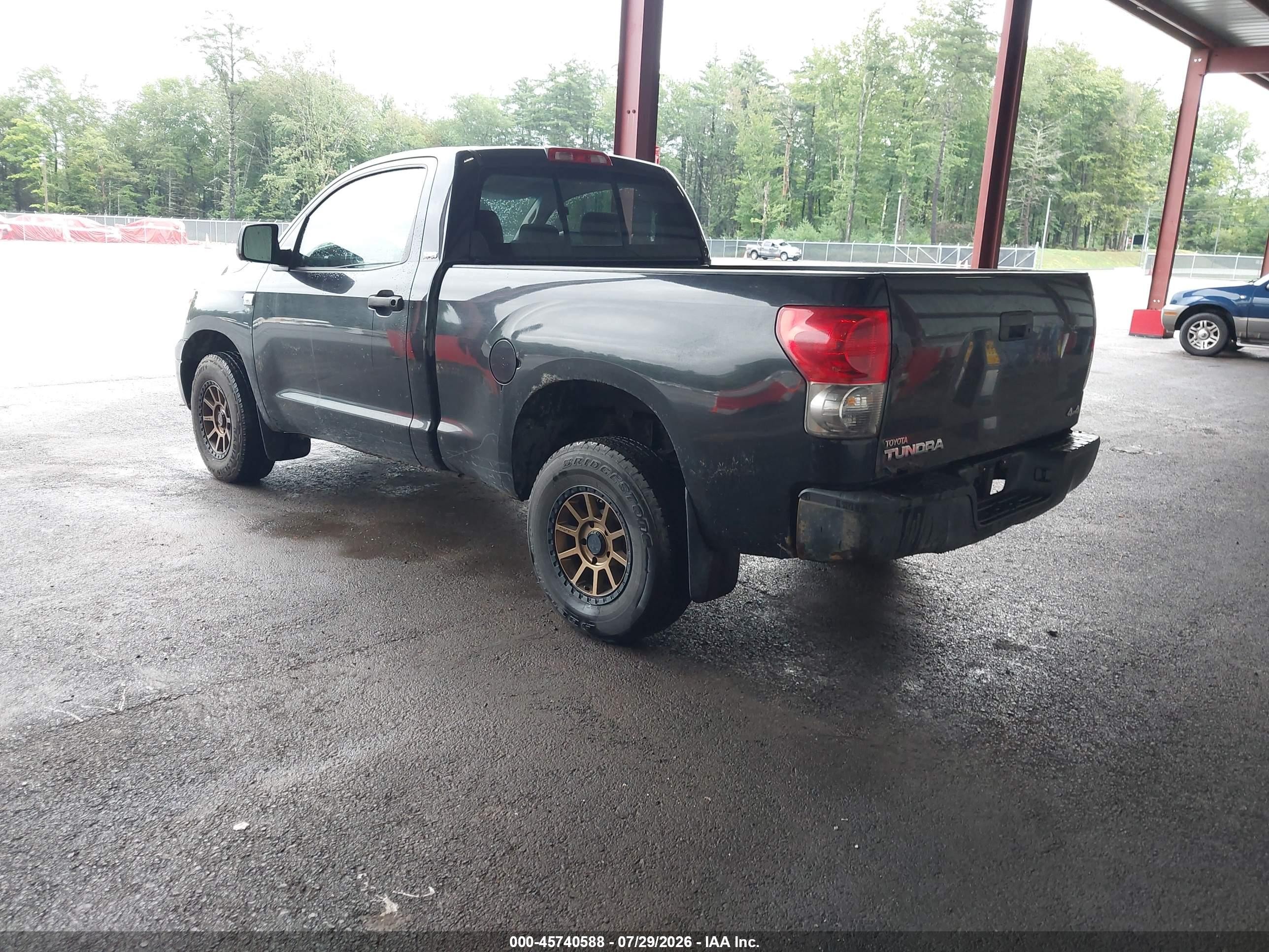 2008 Toyota Tundra Base 4.7l V8 Gray vin: 5TFKT52178X002348