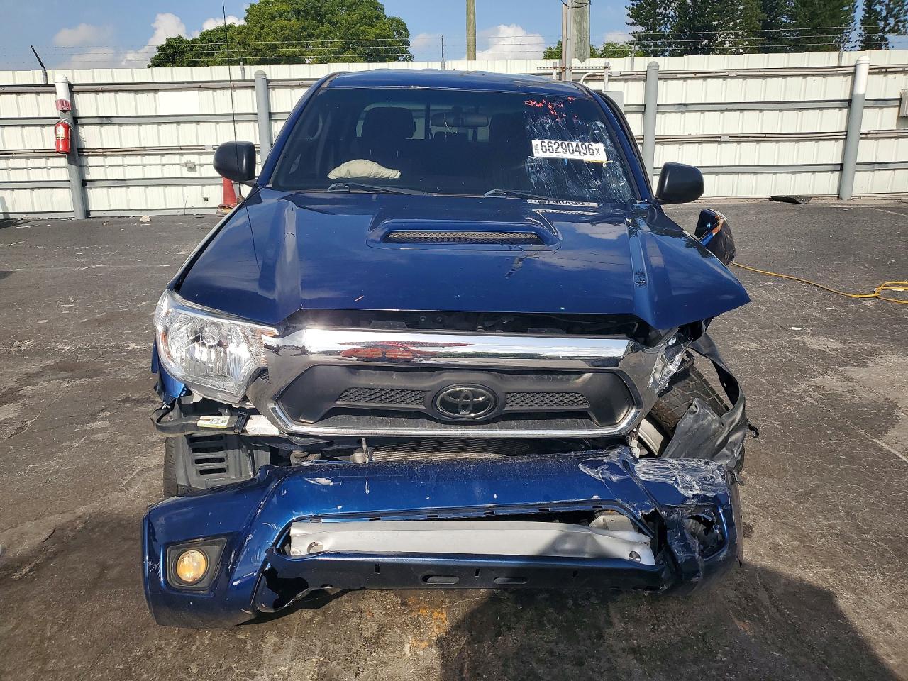 2014 Toyota Tacoma Double Cab Prerunner Long Bed Blue vin: 5TFKU4HN1EX004853