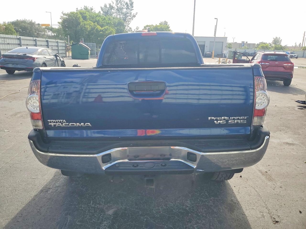 2014 Toyota Tacoma Double Cab Prerunner Long Bed Blue vin: 5TFKU4HN1EX004853