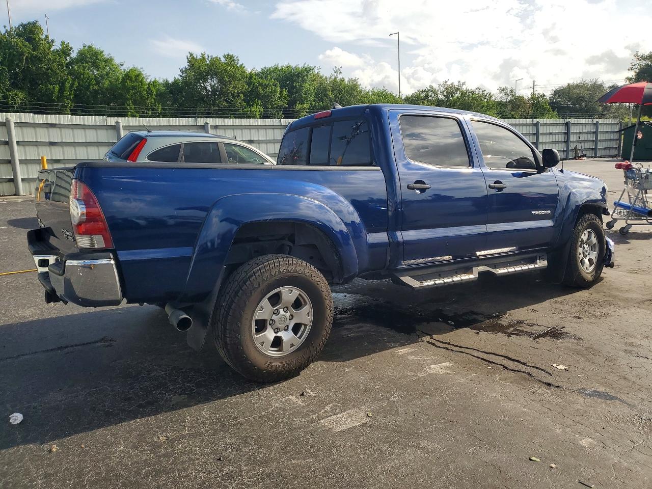 2014 Toyota Tacoma Double Cab Prerunner Long Bed Blue vin: 5TFKU4HN1EX004853