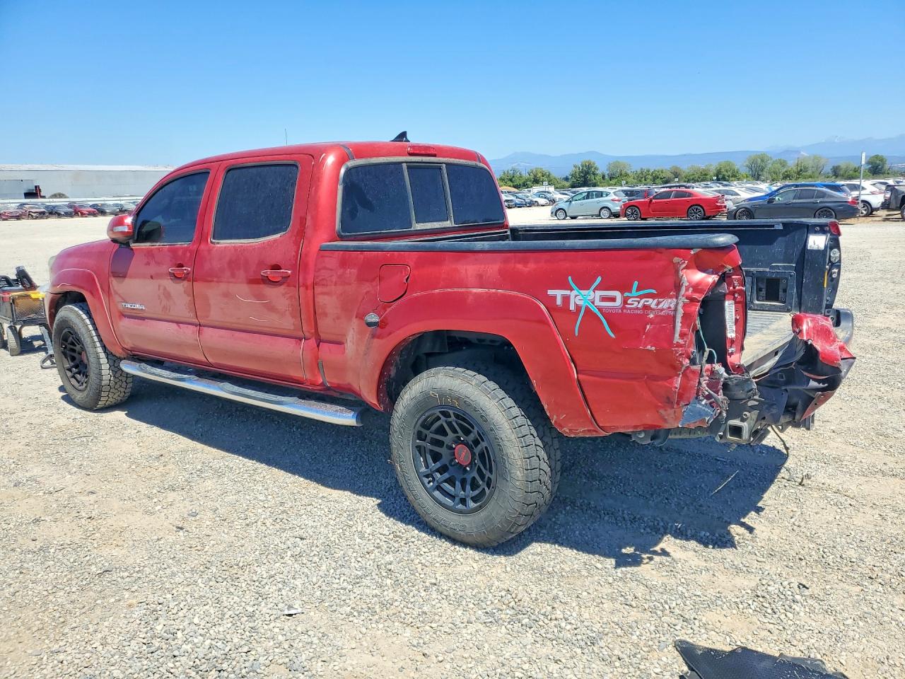 2015 Toyota Tacoma Double Cab Prerunner Long Bed Red vin: 5TFKU4HN2FX006418
