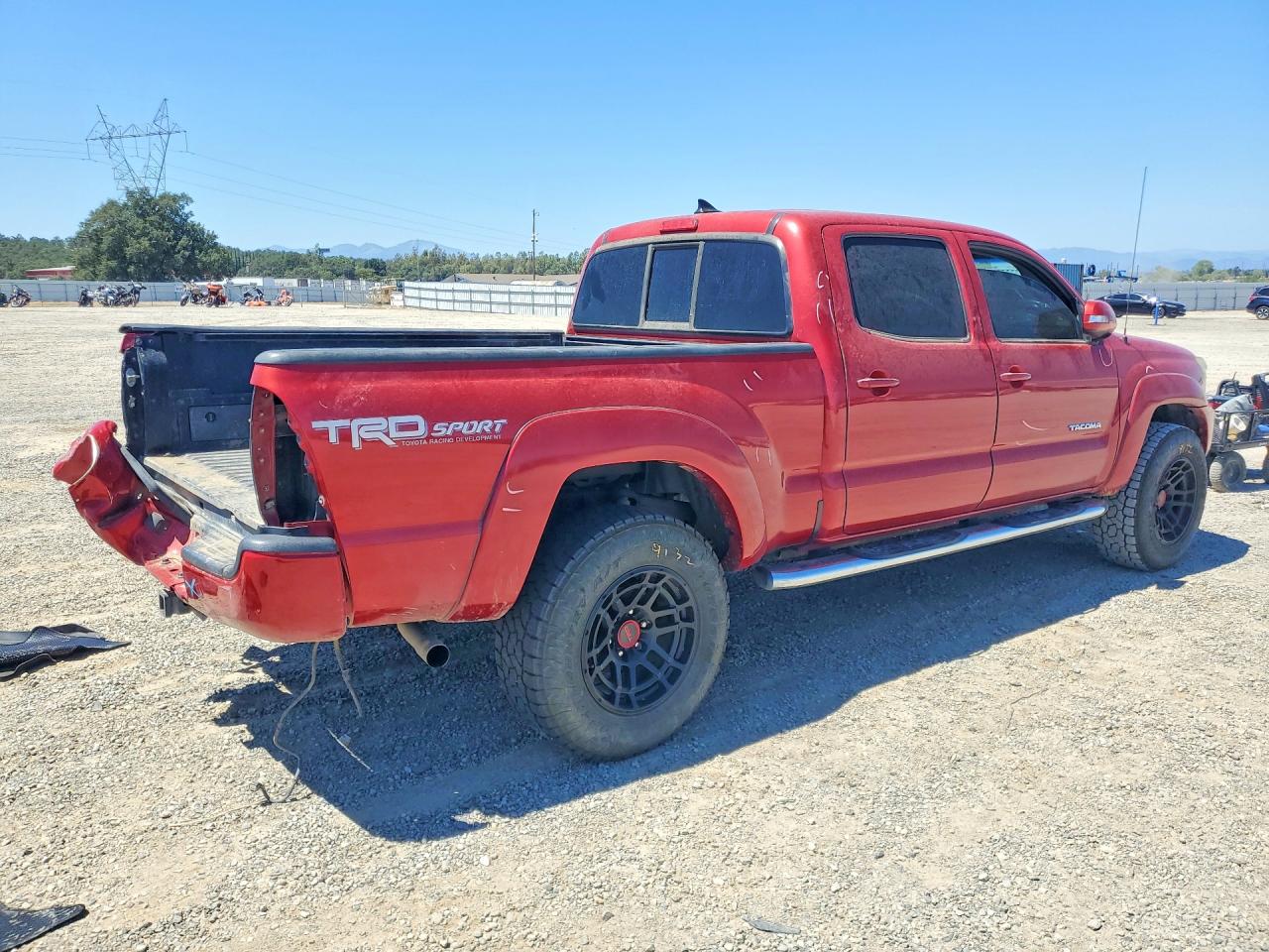 2015 Toyota Tacoma Double Cab Prerunner Long Bed Red vin: 5TFKU4HN2FX006418