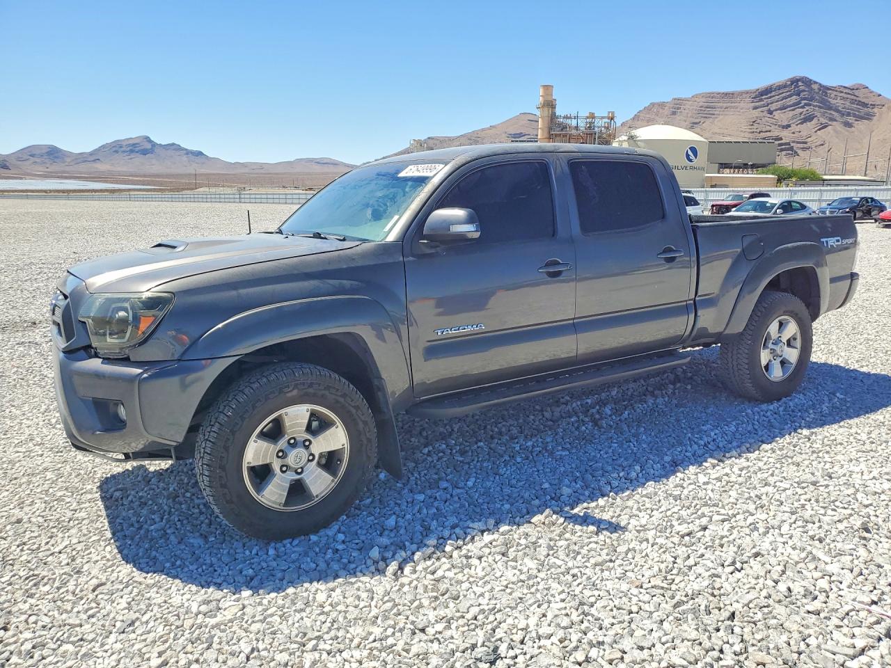 2015 Toyota Tacoma Double Cab Prerunner Long Bed Gray vin: 5TFKU4HN6FX006289