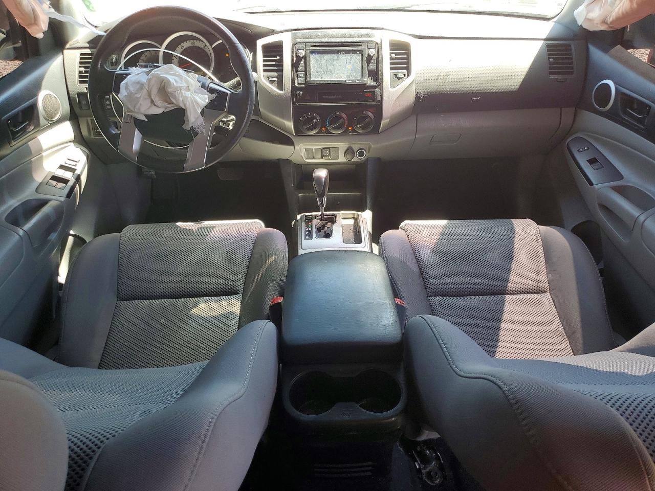 2015 Toyota Tacoma Double Cab Prerunner Long Bed Gray vin: 5TFKU4HN6FX006289