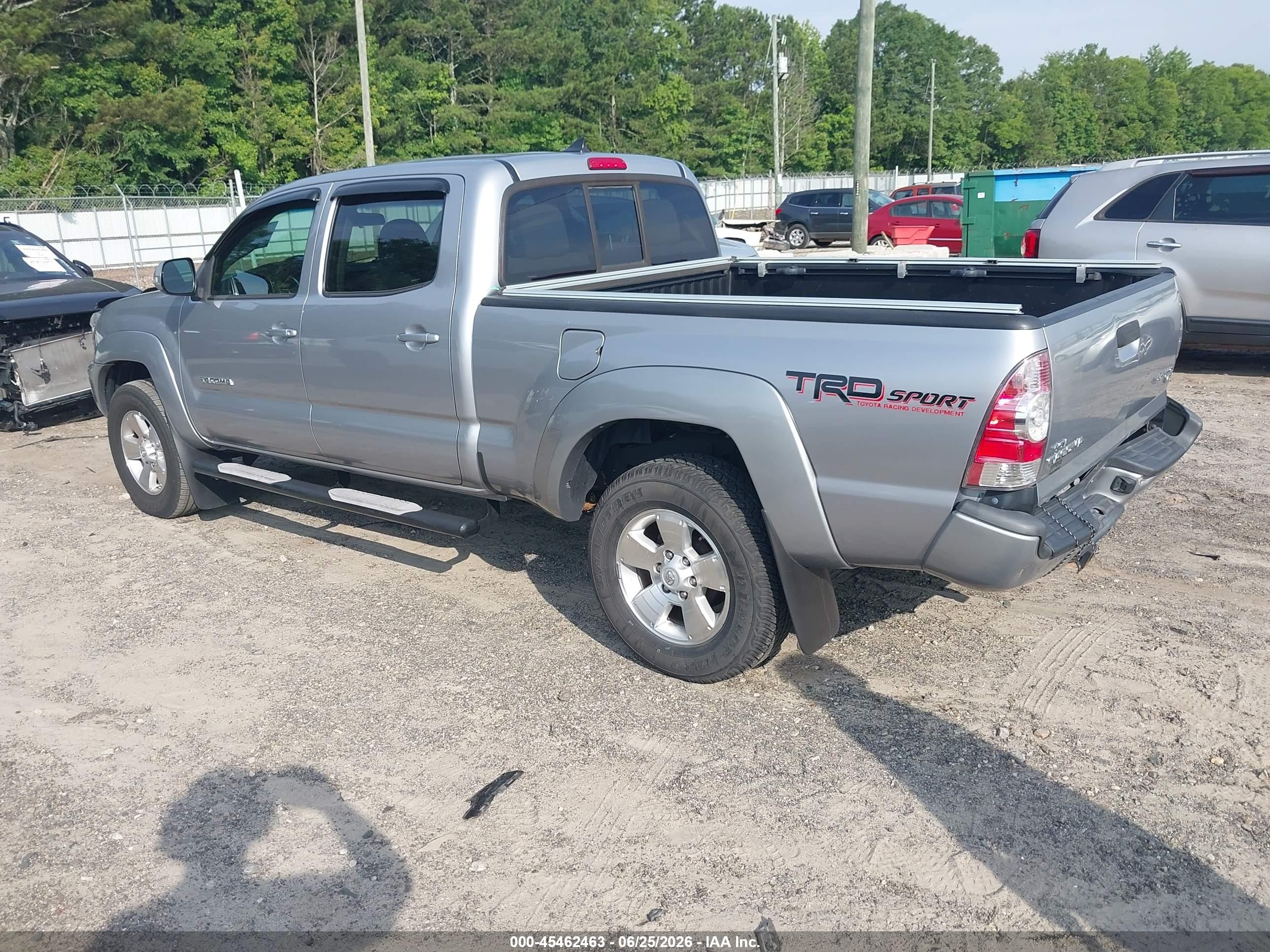 2015 Toyota Tacoma Prerunner V6 Gray vin: 5TFKU4HN7FX007239