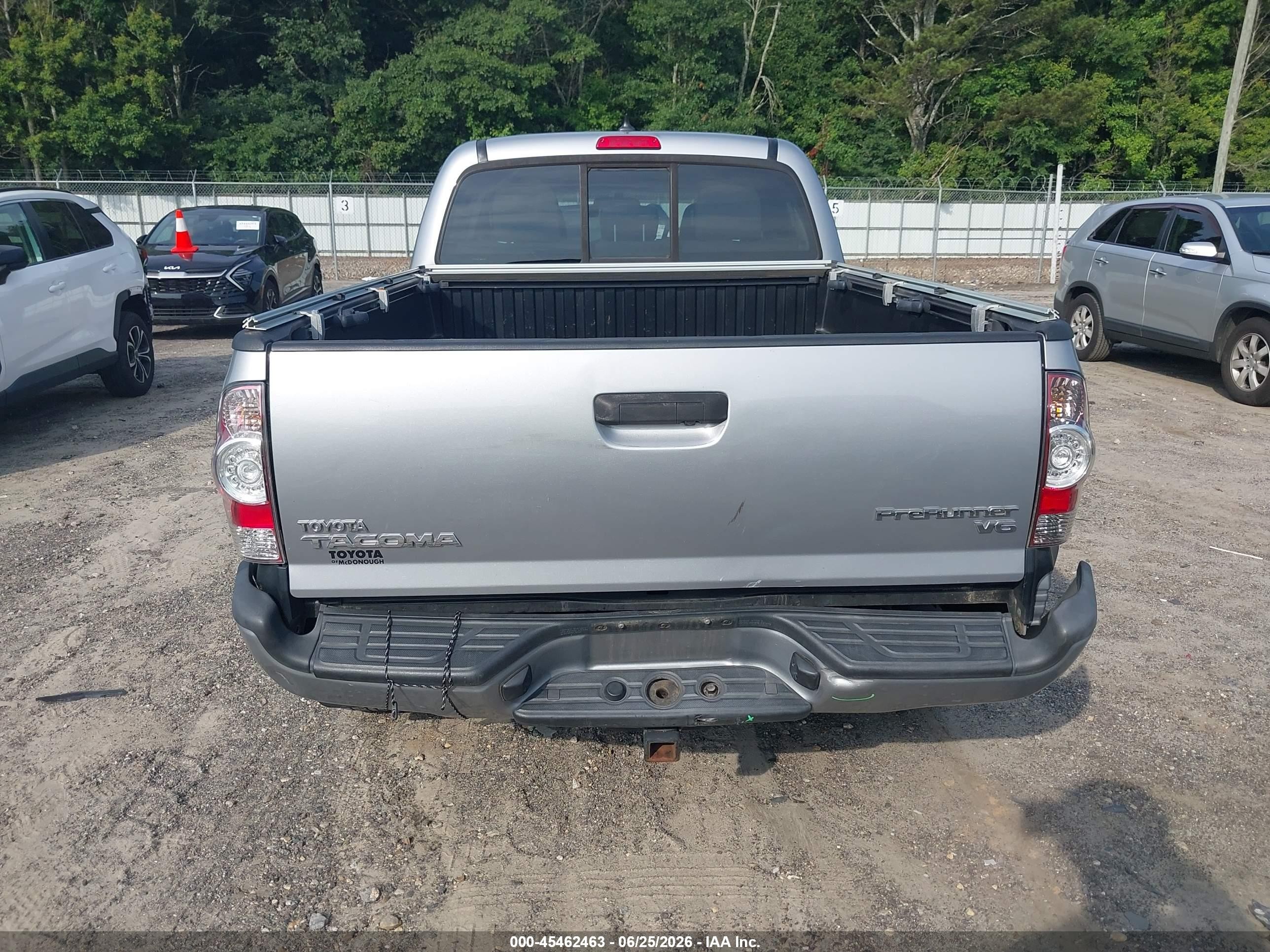 2015 Toyota Tacoma Prerunner V6 Gray vin: 5TFKU4HN7FX007239