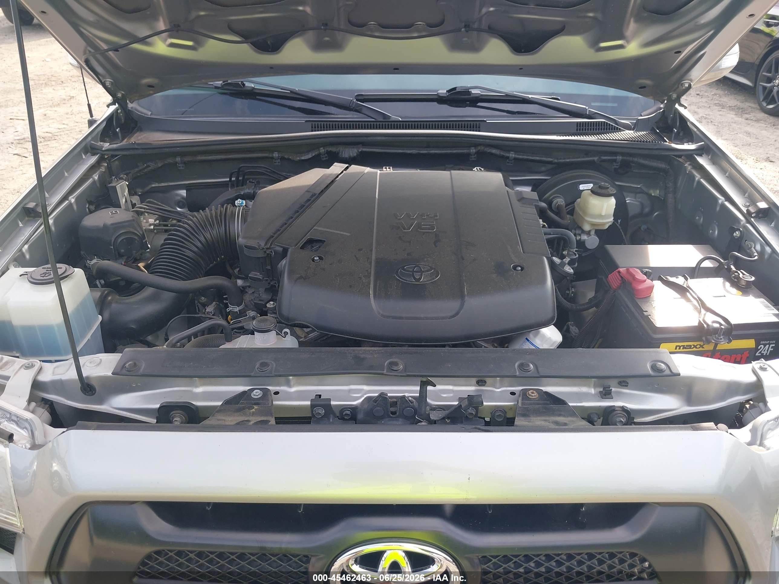 2015 Toyota Tacoma Prerunner V6 Gray vin: 5TFKU4HN7FX007239
