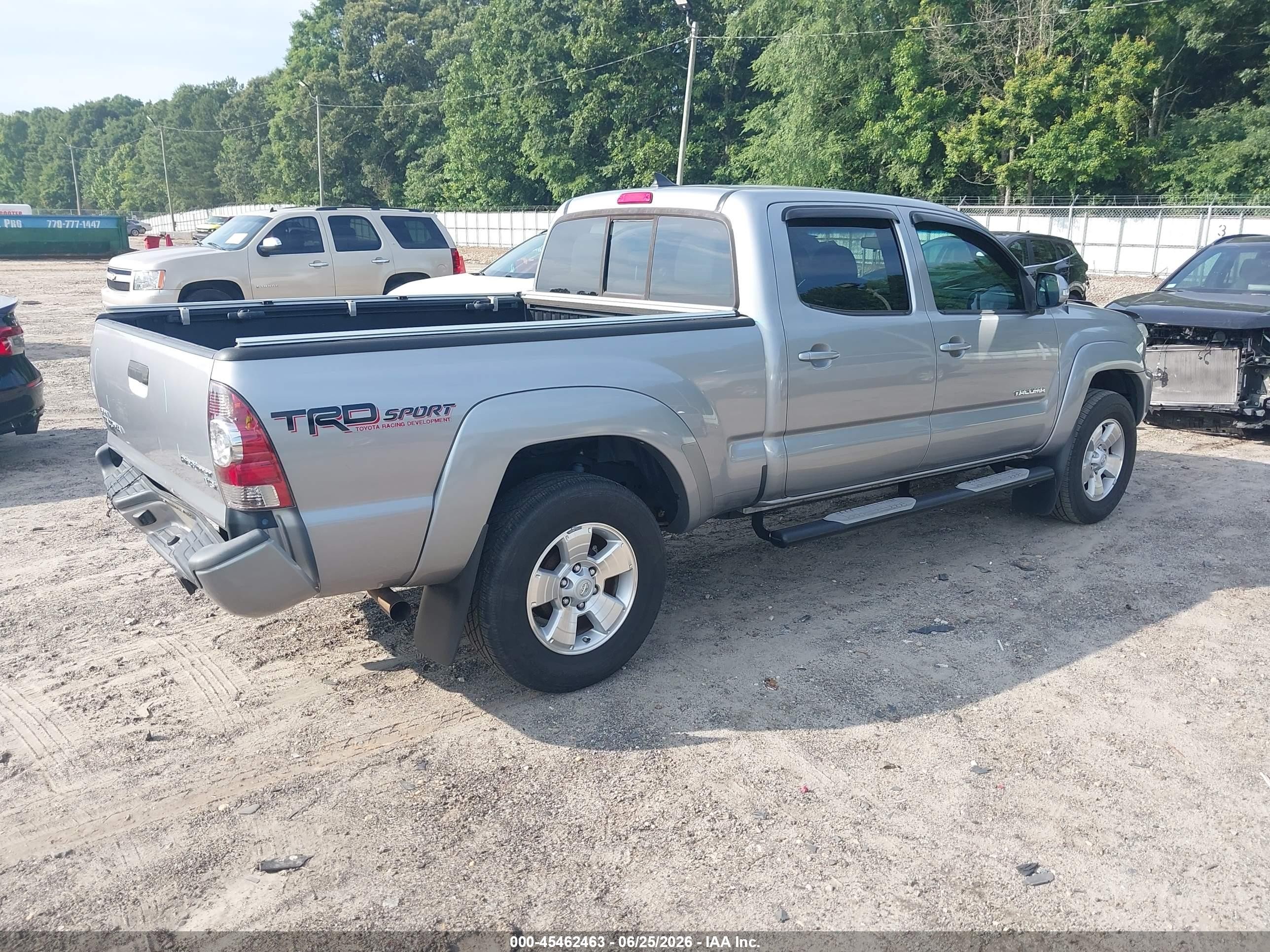 2015 Toyota Tacoma Prerunner V6 Gray vin: 5TFKU4HN7FX007239