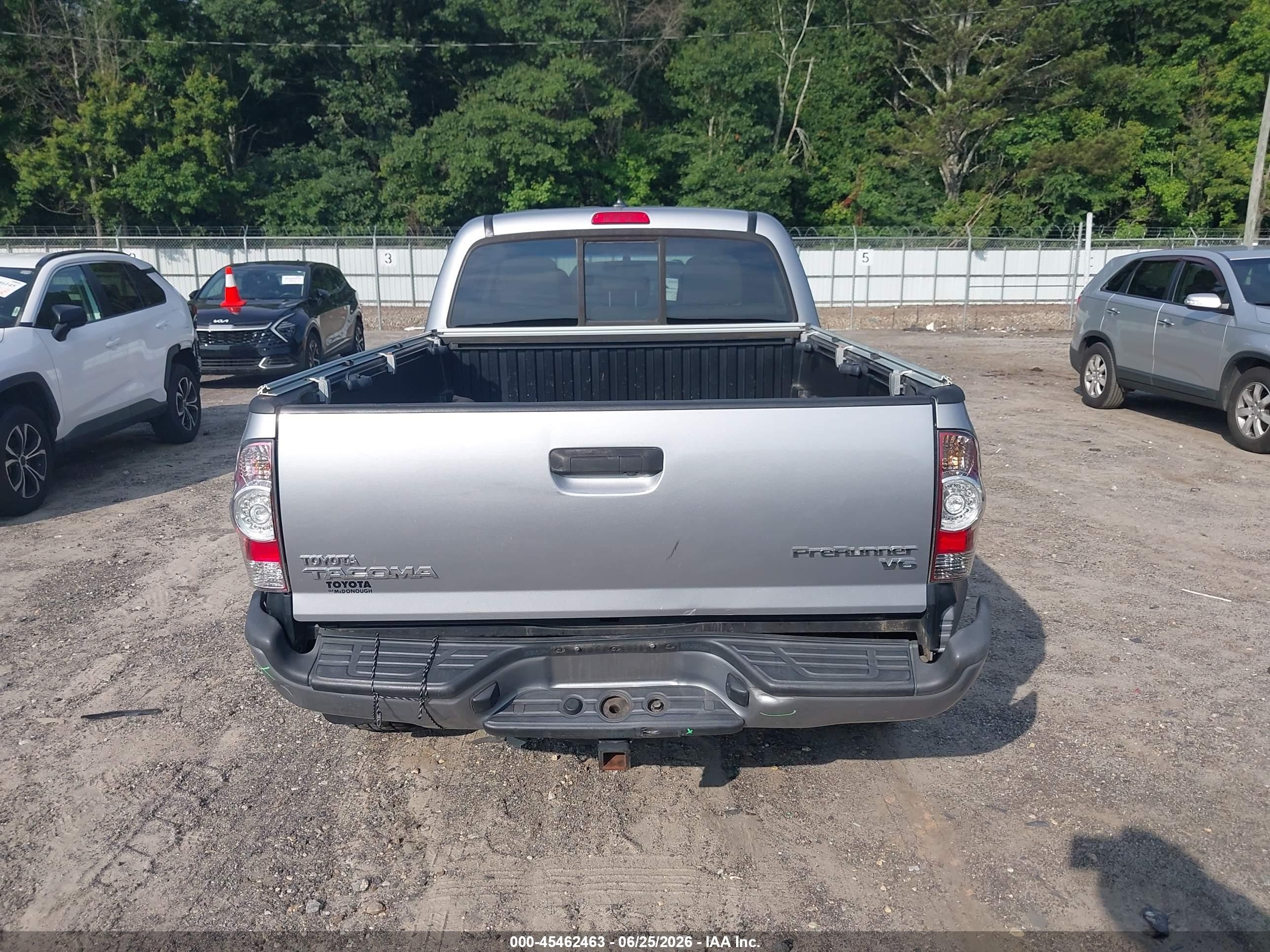 2015 Toyota Tacoma Prerunner V6 Gray vin: 5TFKU4HN7FX007239