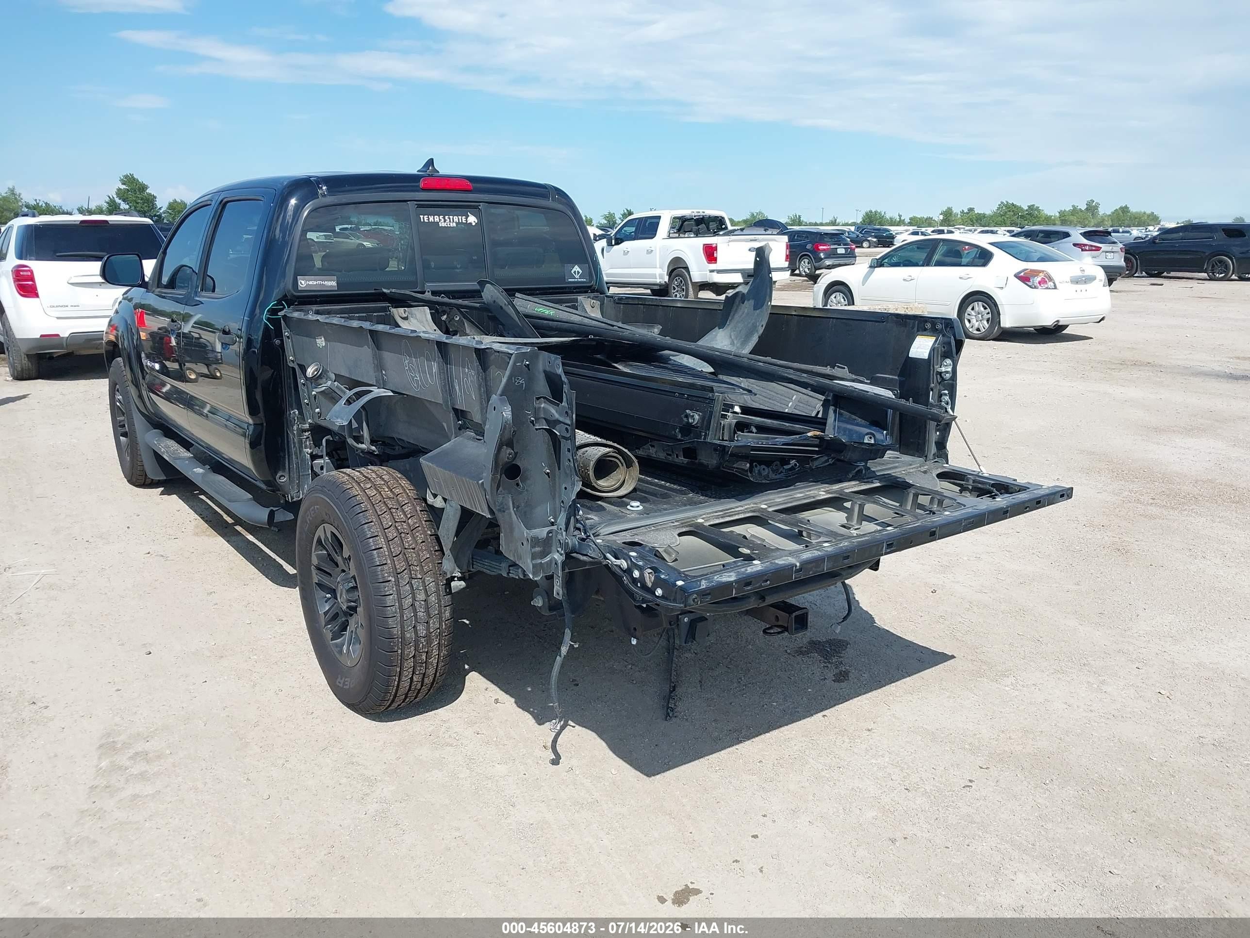 2015 Toyota Tacoma Prerunner V6 Black vin: 5TFKU4HN9FX007341