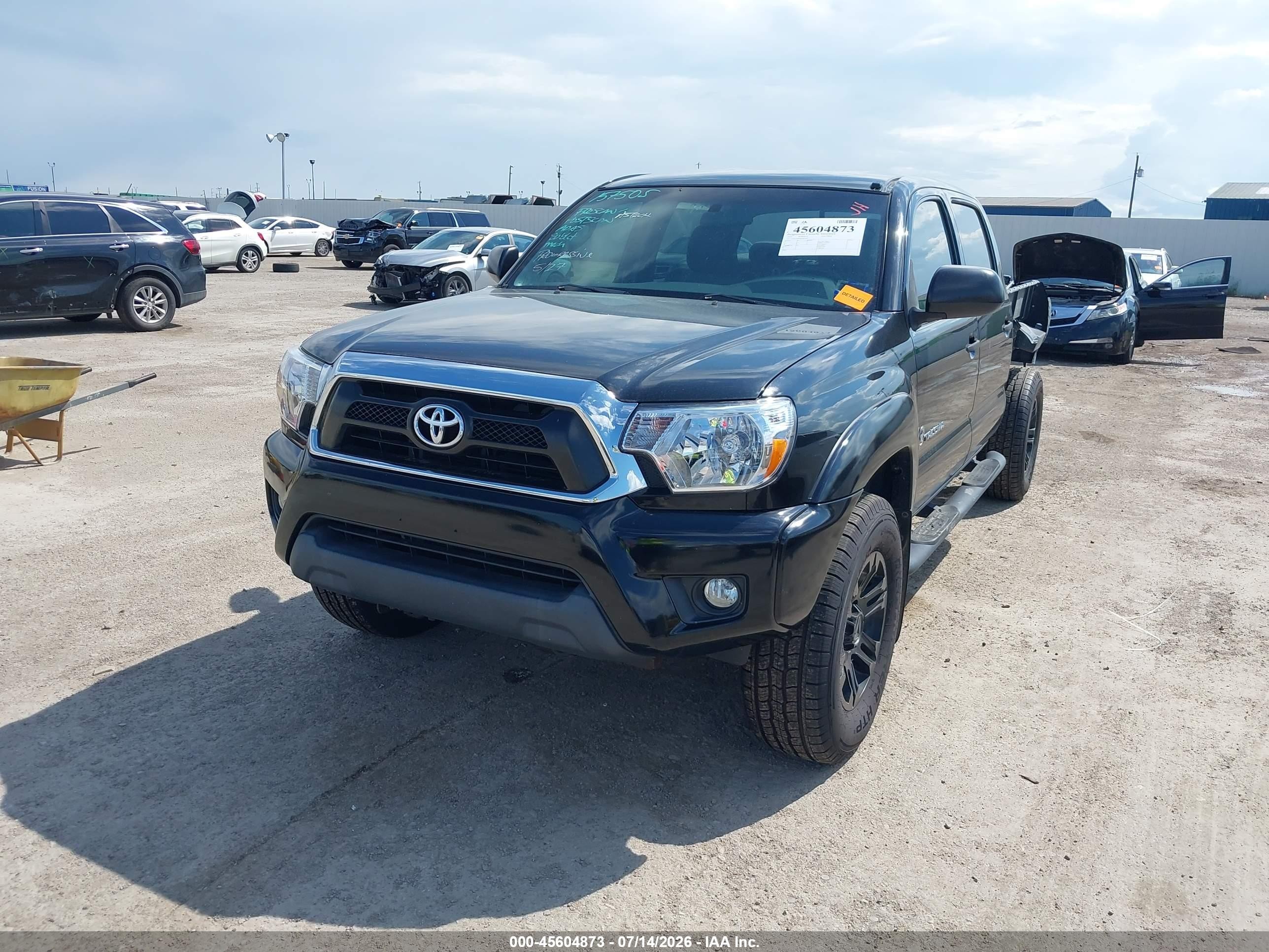 2015 Toyota Tacoma Prerunner V6 Black vin: 5TFKU4HN9FX007341