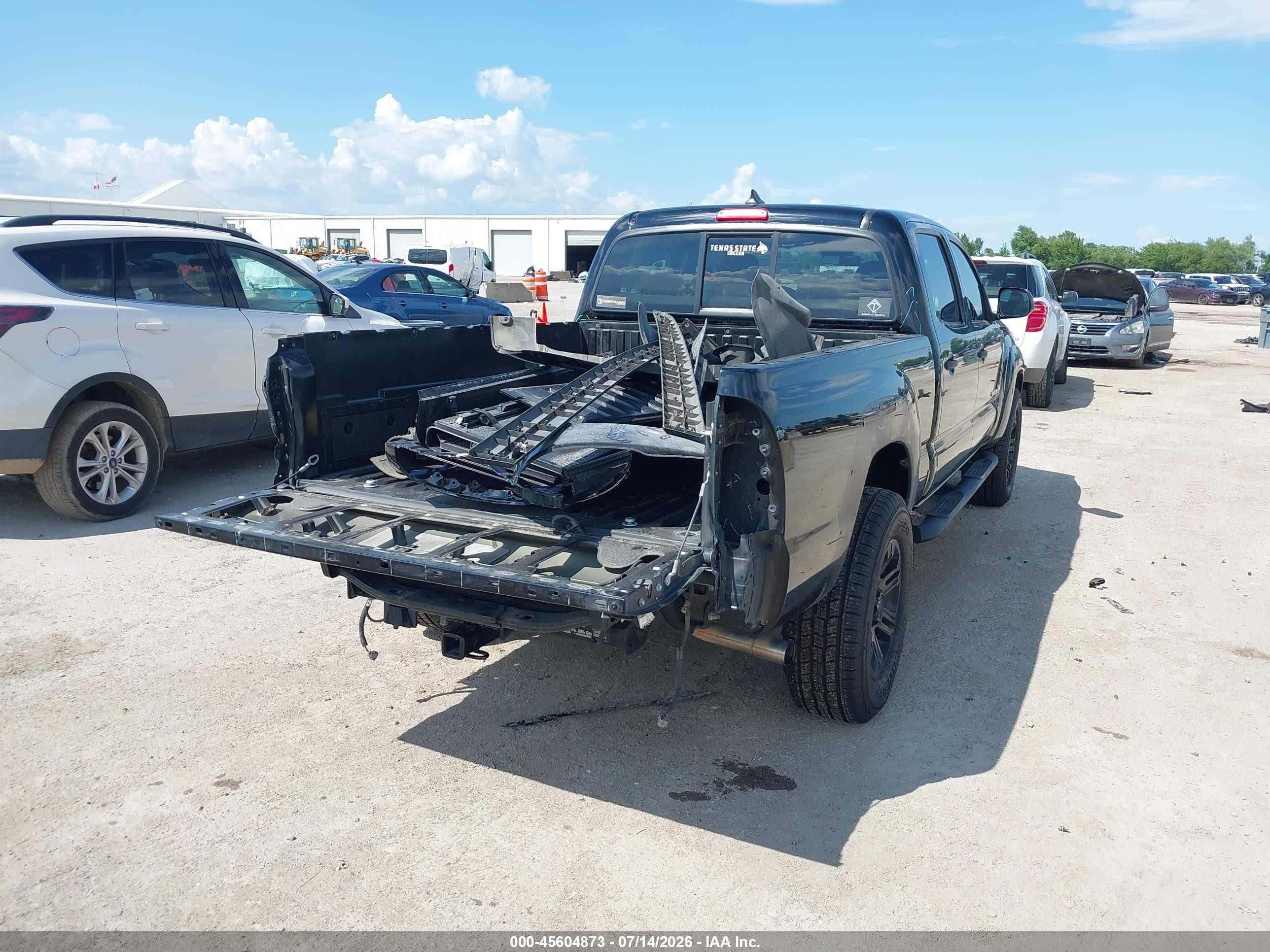 2015 Toyota Tacoma Prerunner V6 Black vin: 5TFKU4HN9FX007341