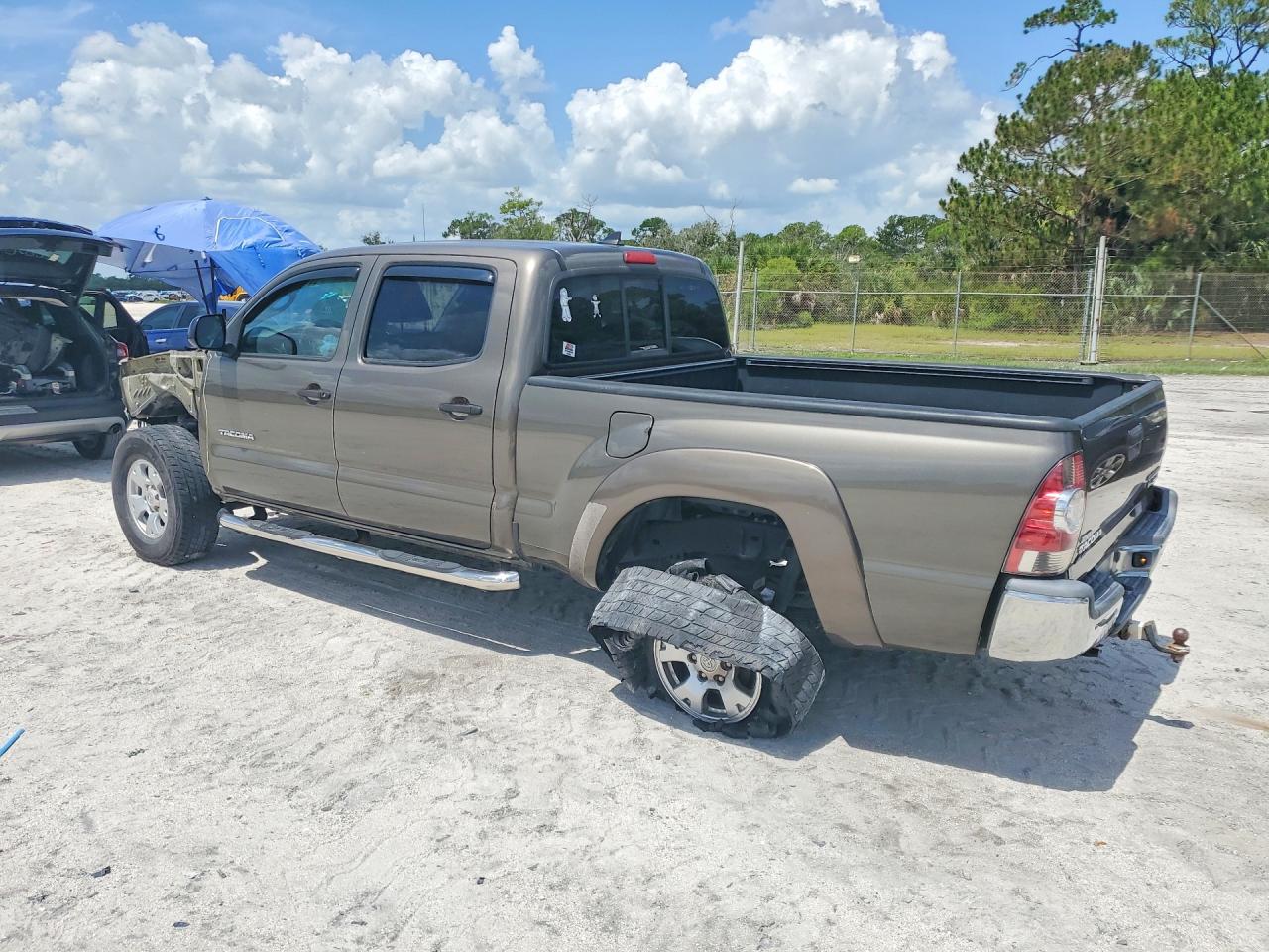 2014 Toyota Tacoma Double Cab Prerunner Long Bed Brown vin: 5TFKU4HNXEX005337