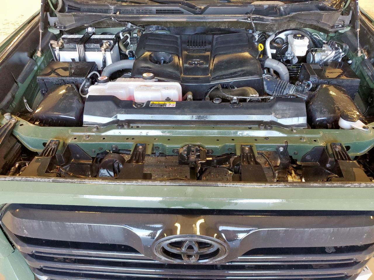 2023 Toyota Tundra Crewmax Sr Green vin: 5TFLA5DBXPX067922