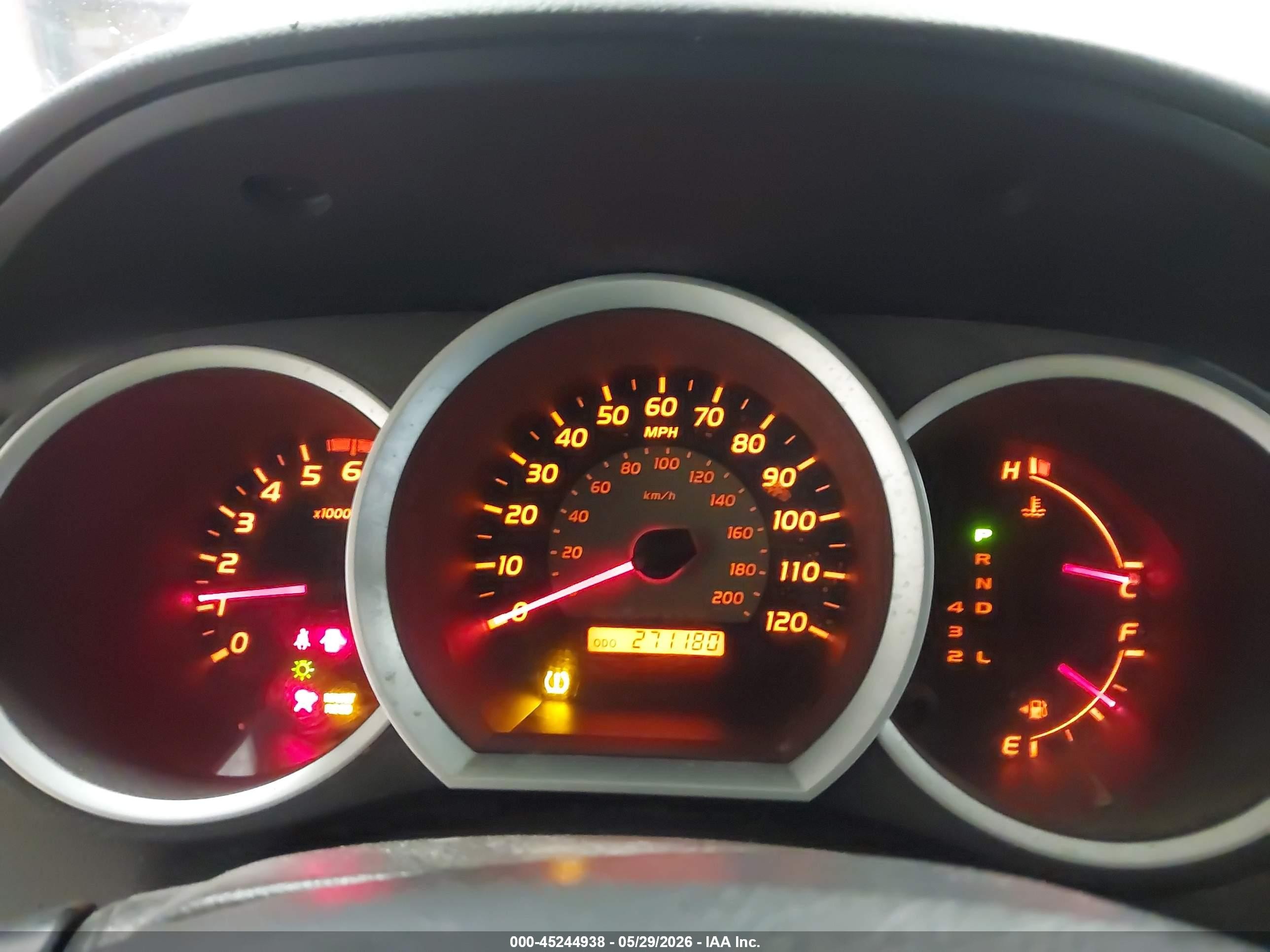 2011 Toyota Tacoma Base V6 Silver vin: 5TFLU4EN0BX008509