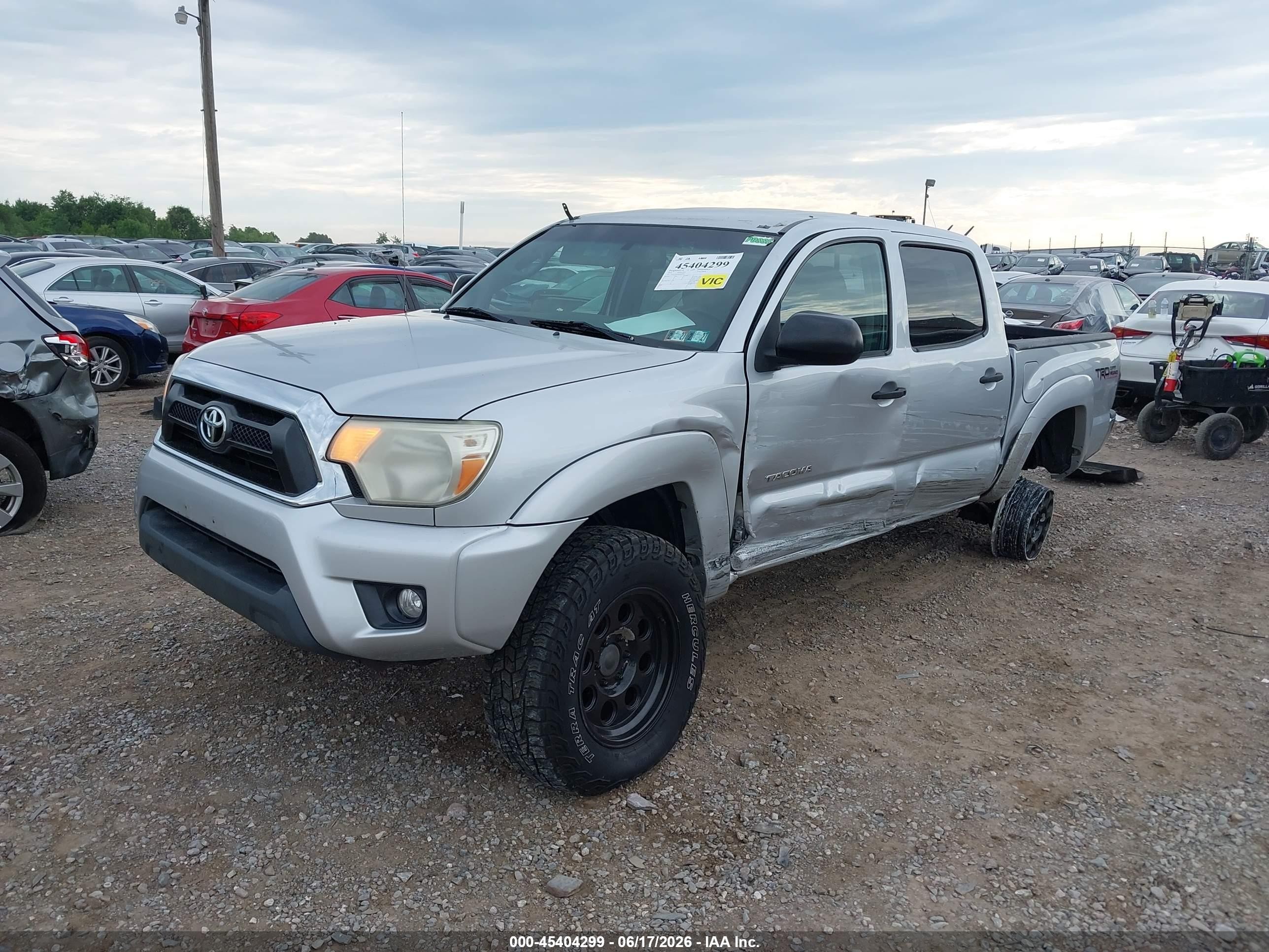 2012 Toyota Tacoma Base V6 Серый vin: 5TFLU4EN0CX029944