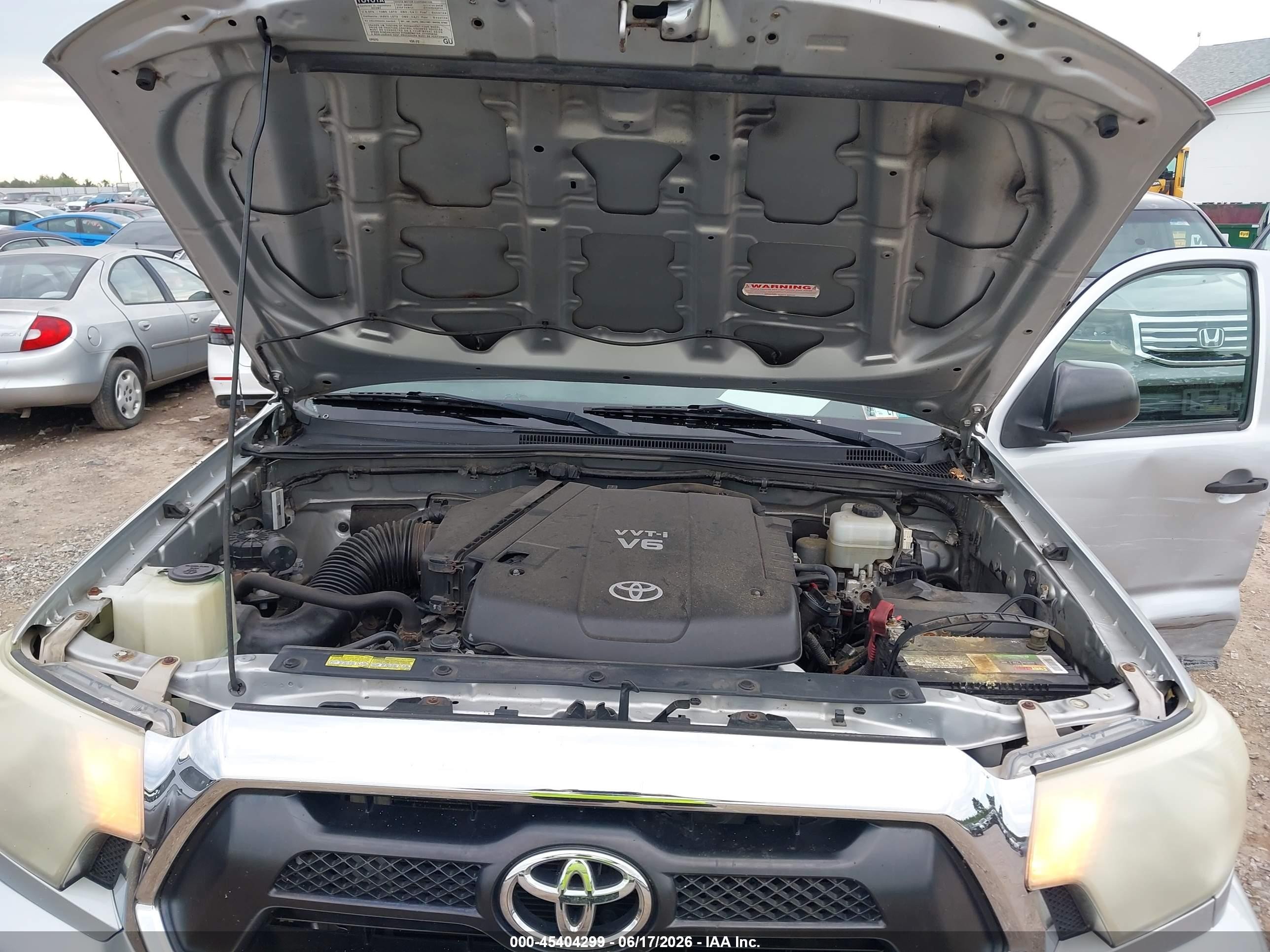 2012 Toyota Tacoma Base V6 Серый vin: 5TFLU4EN0CX029944