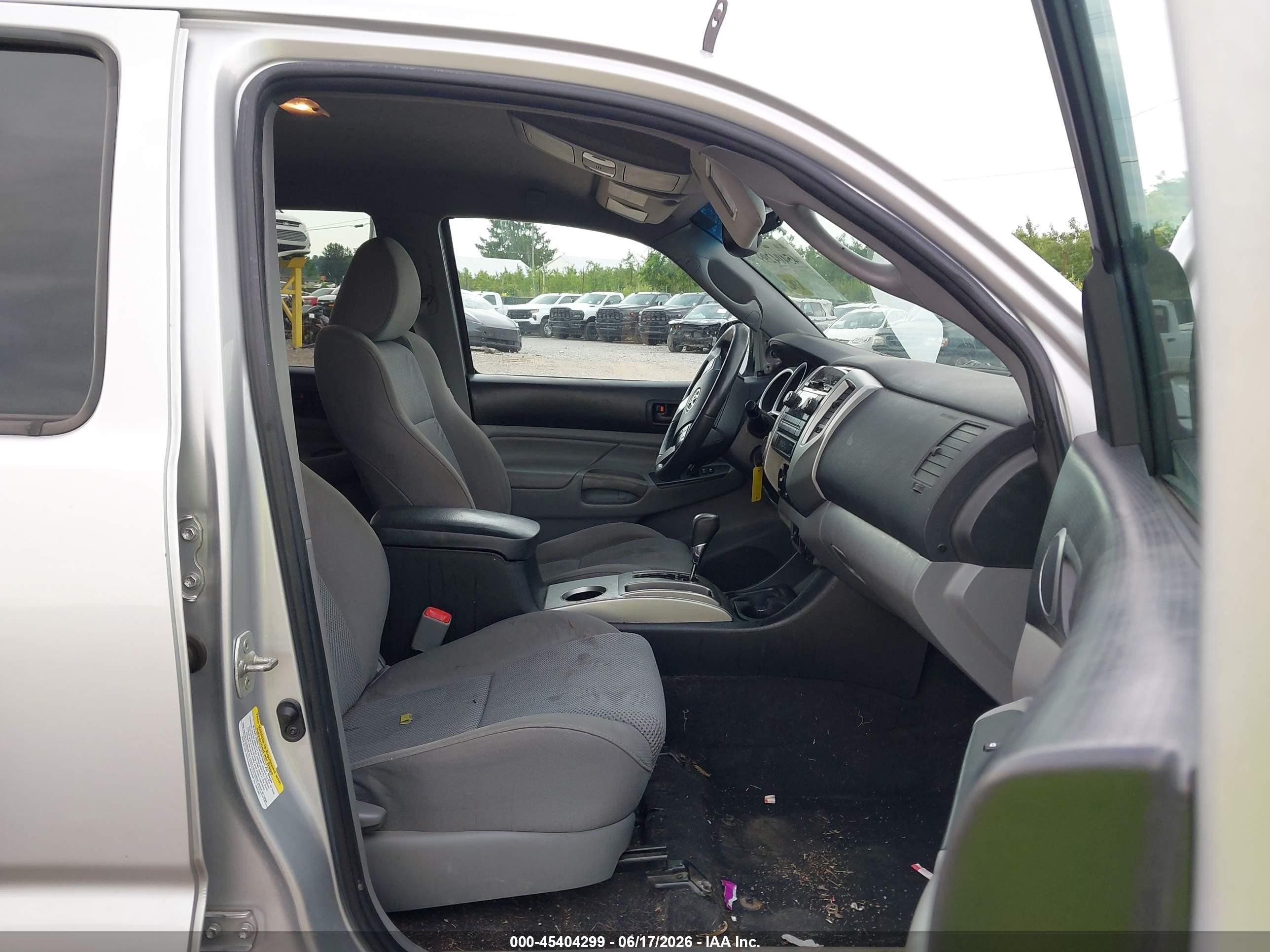 2012 Toyota Tacoma Base V6 Серый vin: 5TFLU4EN0CX029944