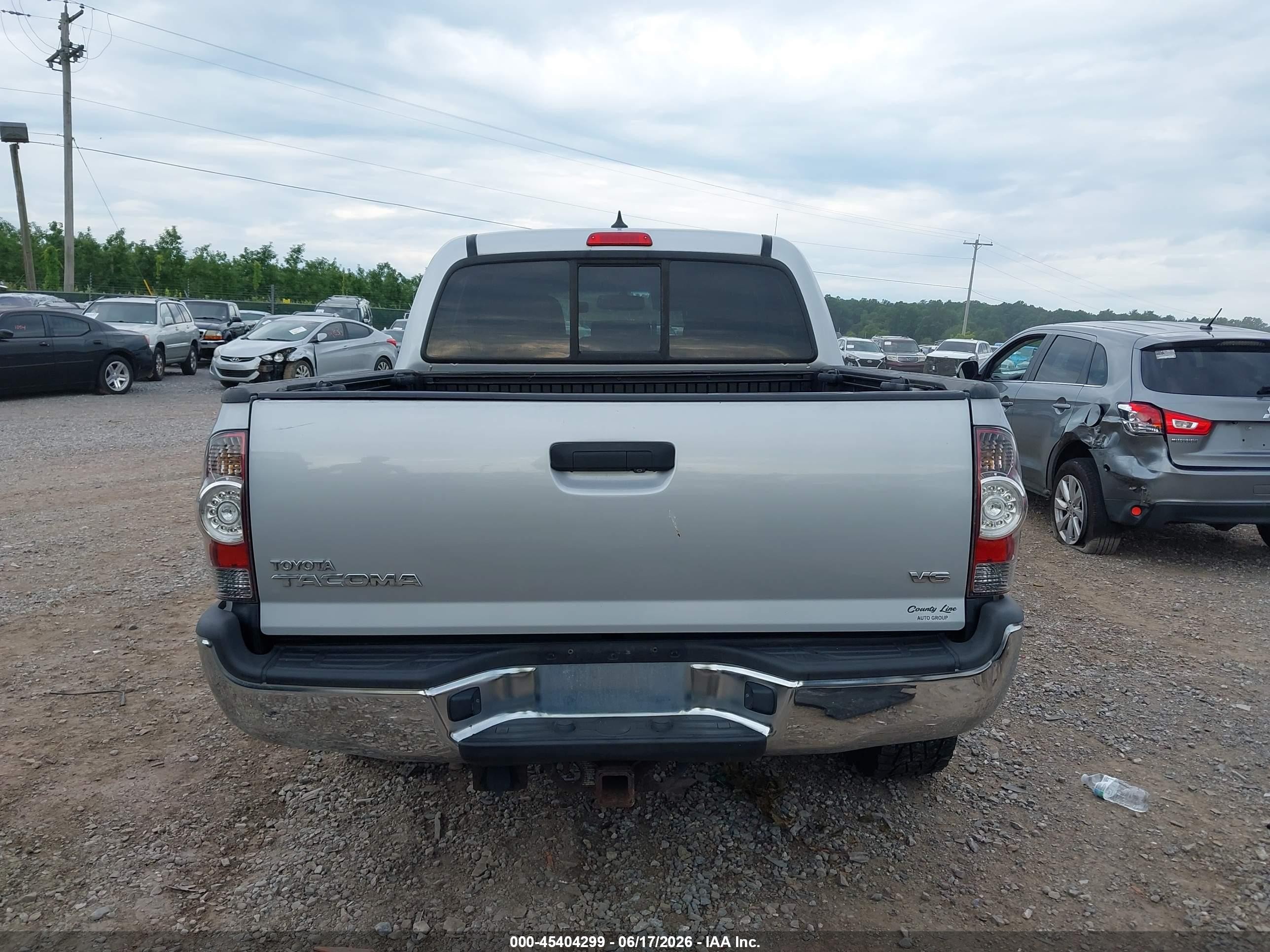 2012 Toyota Tacoma Base V6 Серый vin: 5TFLU4EN0CX029944