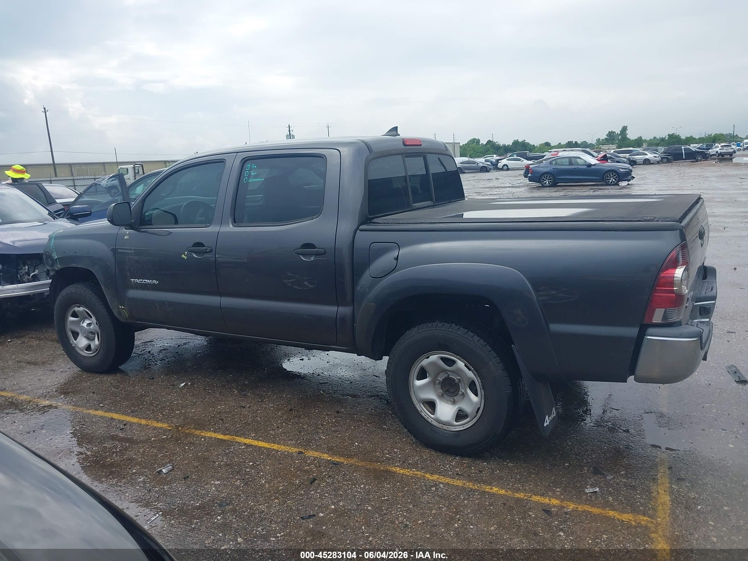 2012 Toyota Tacoma Base V6 Gray vin: 5TFLU4EN0CX044475