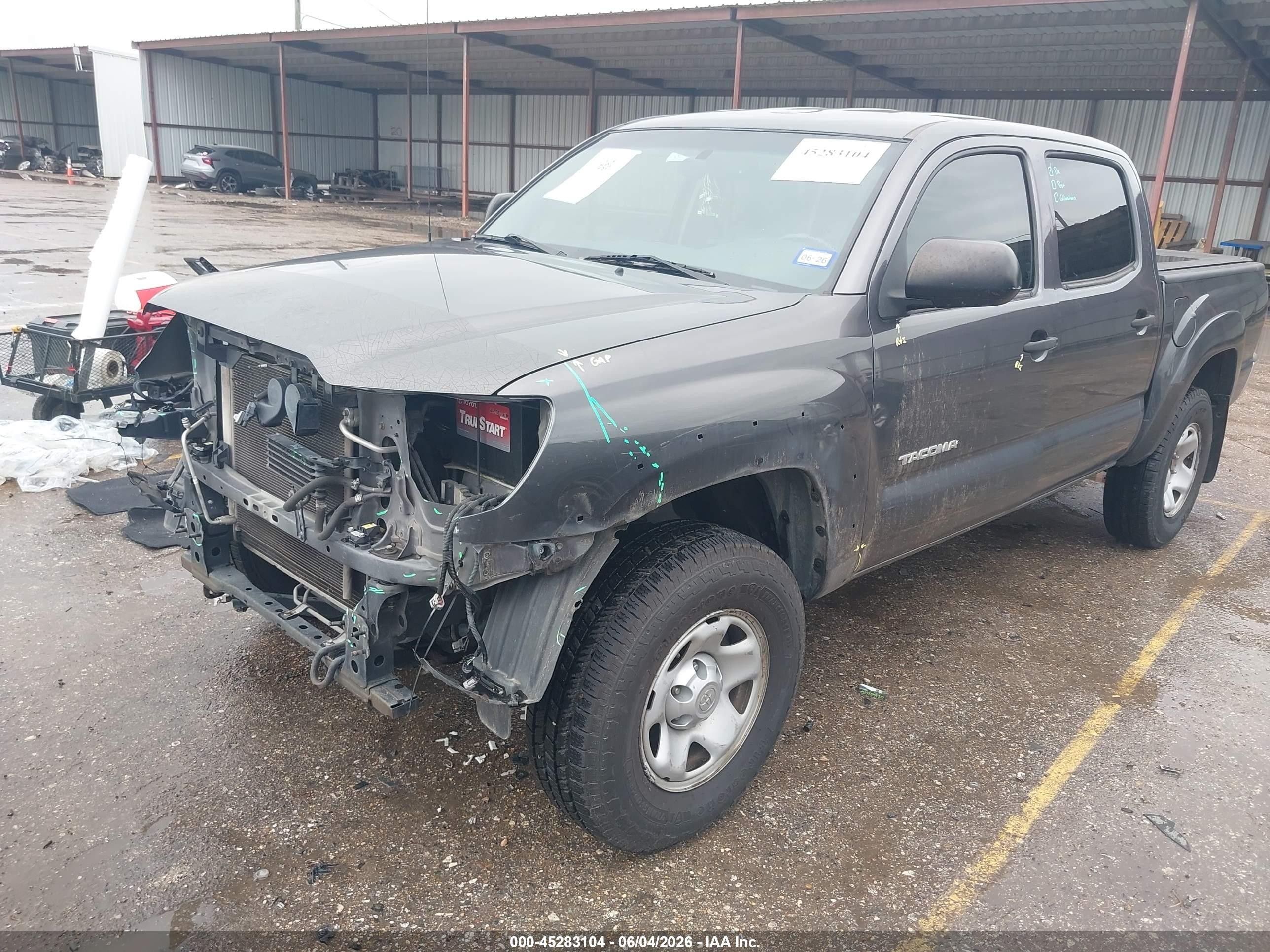 2012 Toyota Tacoma Base V6 Gray vin: 5TFLU4EN0CX044475
