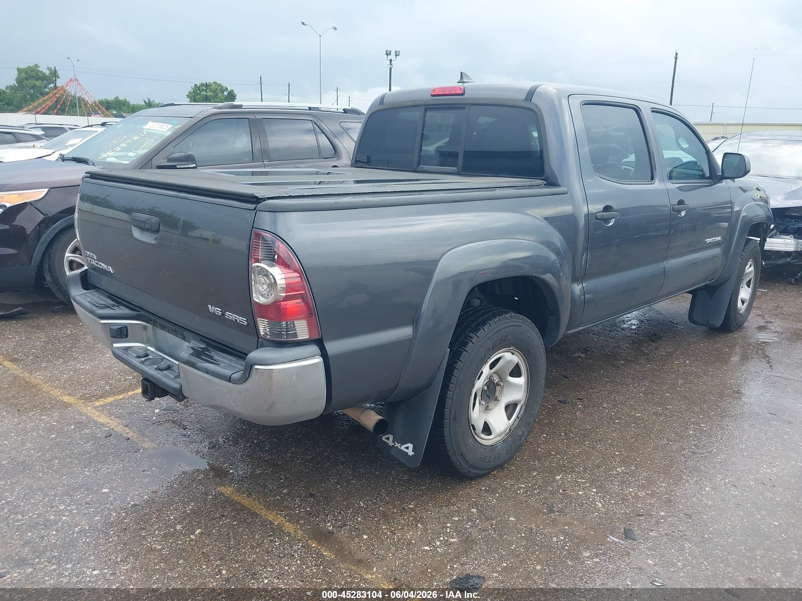 2012 Toyota Tacoma Base V6 Gray vin: 5TFLU4EN0CX044475