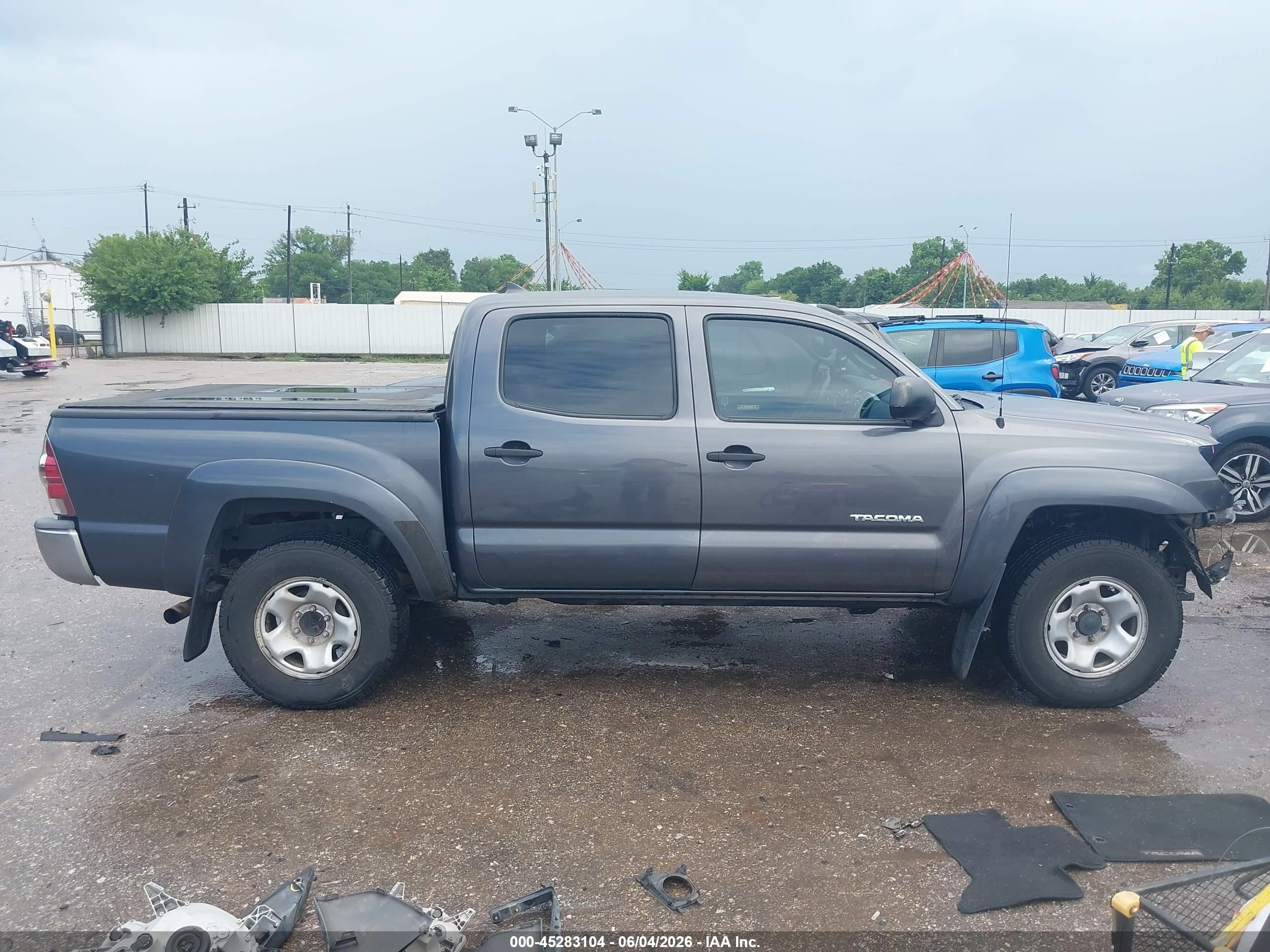 2012 Toyota Tacoma Base V6 Gray vin: 5TFLU4EN0CX044475