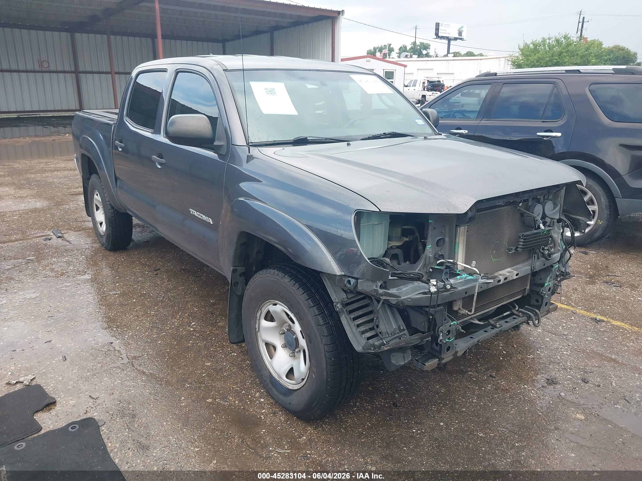 2012 Toyota Tacoma Base V6 Gray vin: 5TFLU4EN0CX044475
