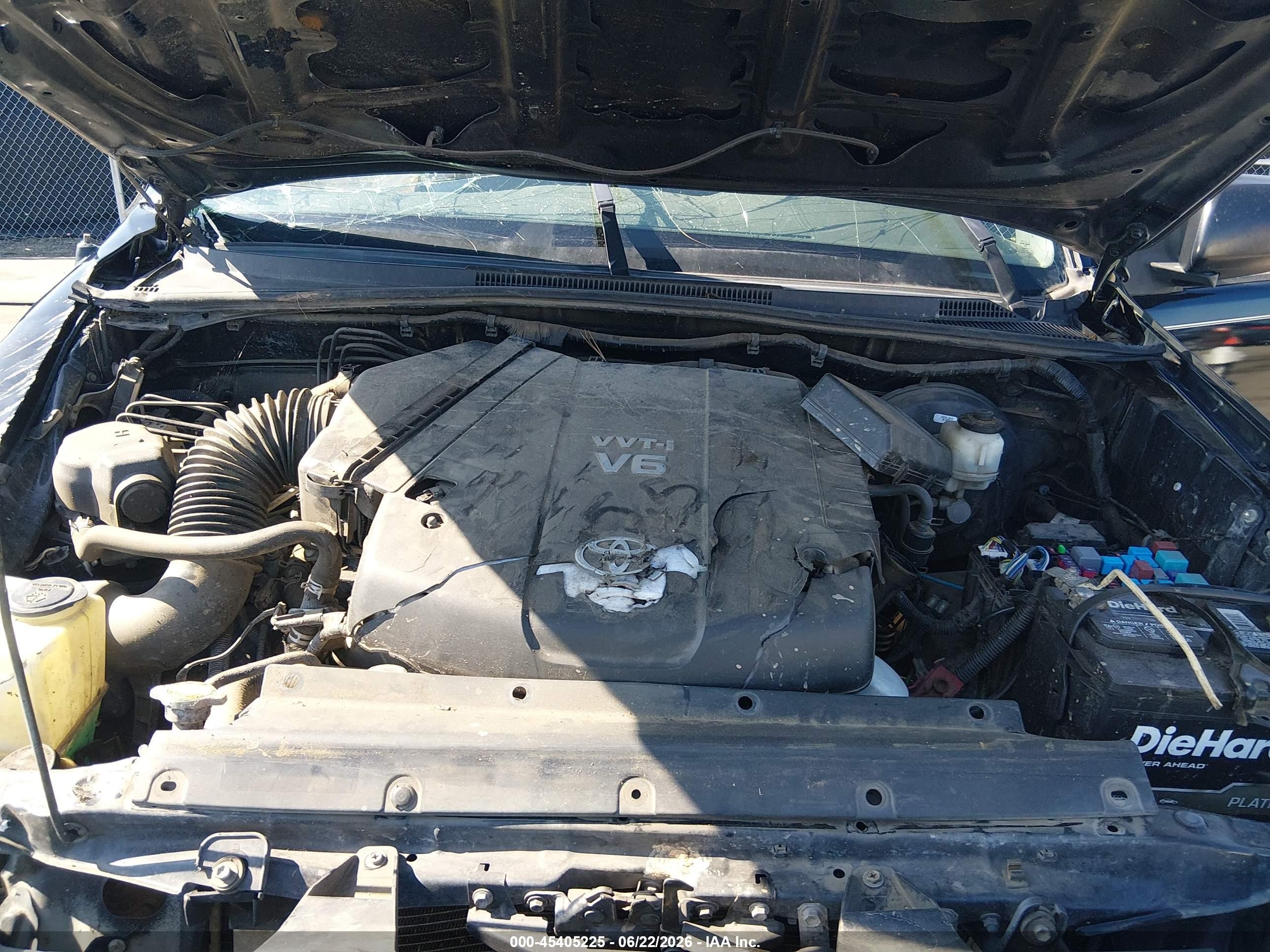 2013 Toyota Tacoma Base V6 Black vin: 5TFLU4EN0DX056868