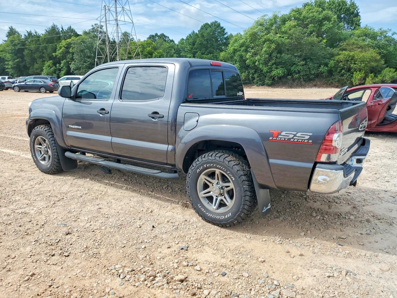 2013 Toyota Tacoma Double Cab Gray vin: 5TFLU4EN0DX073833