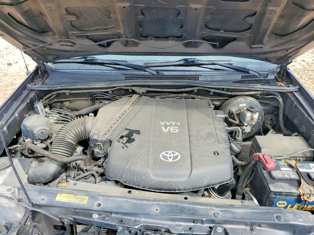 2013 Toyota Tacoma Double Cab Gray vin: 5TFLU4EN0DX073833