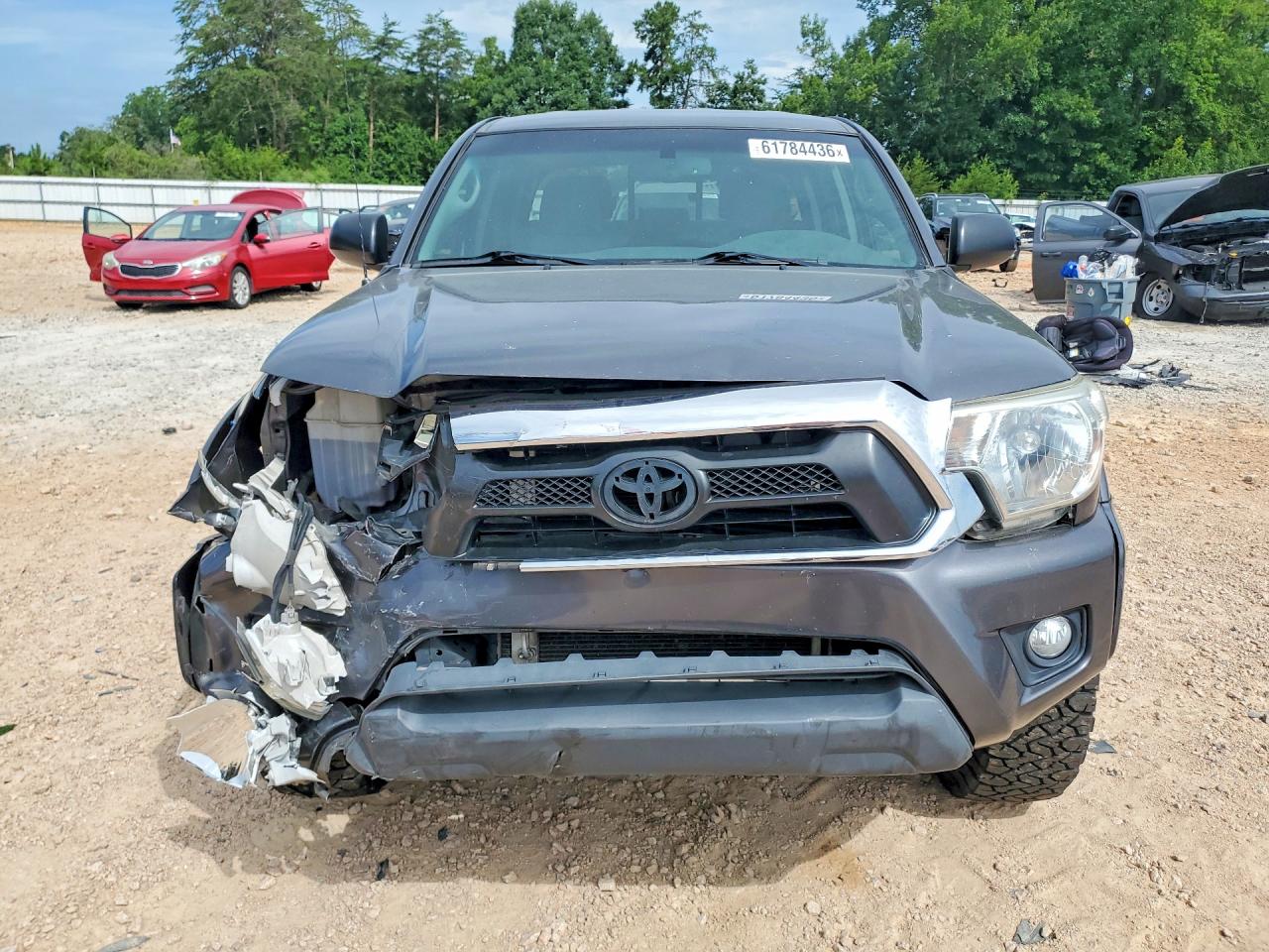 2013 Toyota Tacoma Double Cab Gray vin: 5TFLU4EN0DX073833