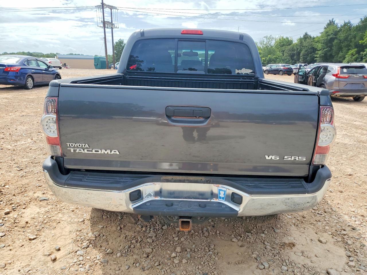 2013 Toyota Tacoma Double Cab Gray vin: 5TFLU4EN0DX073833
