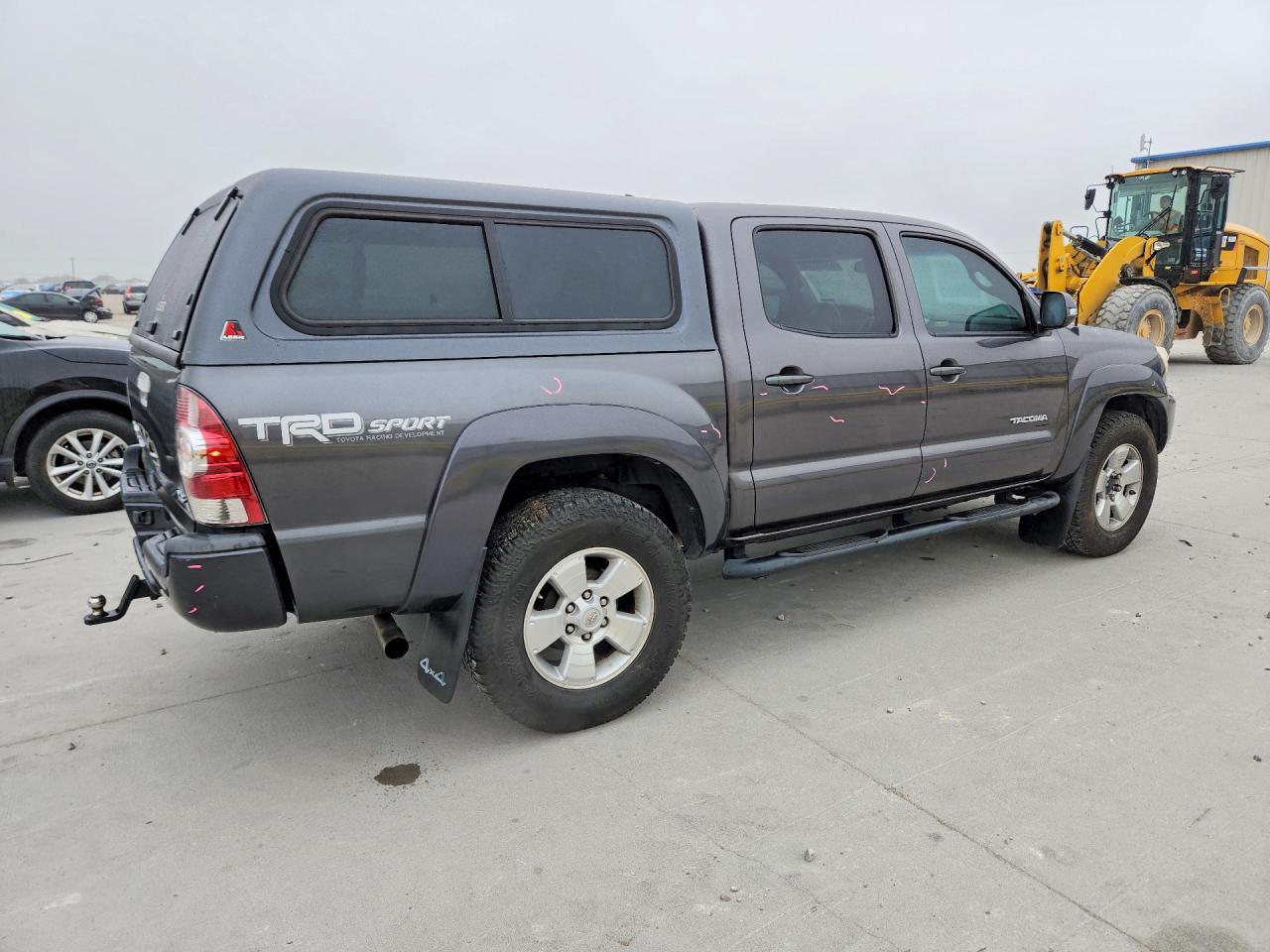 2014 Toyota Tacoma Double Cab Gray vin: 5TFLU4EN0EX089466