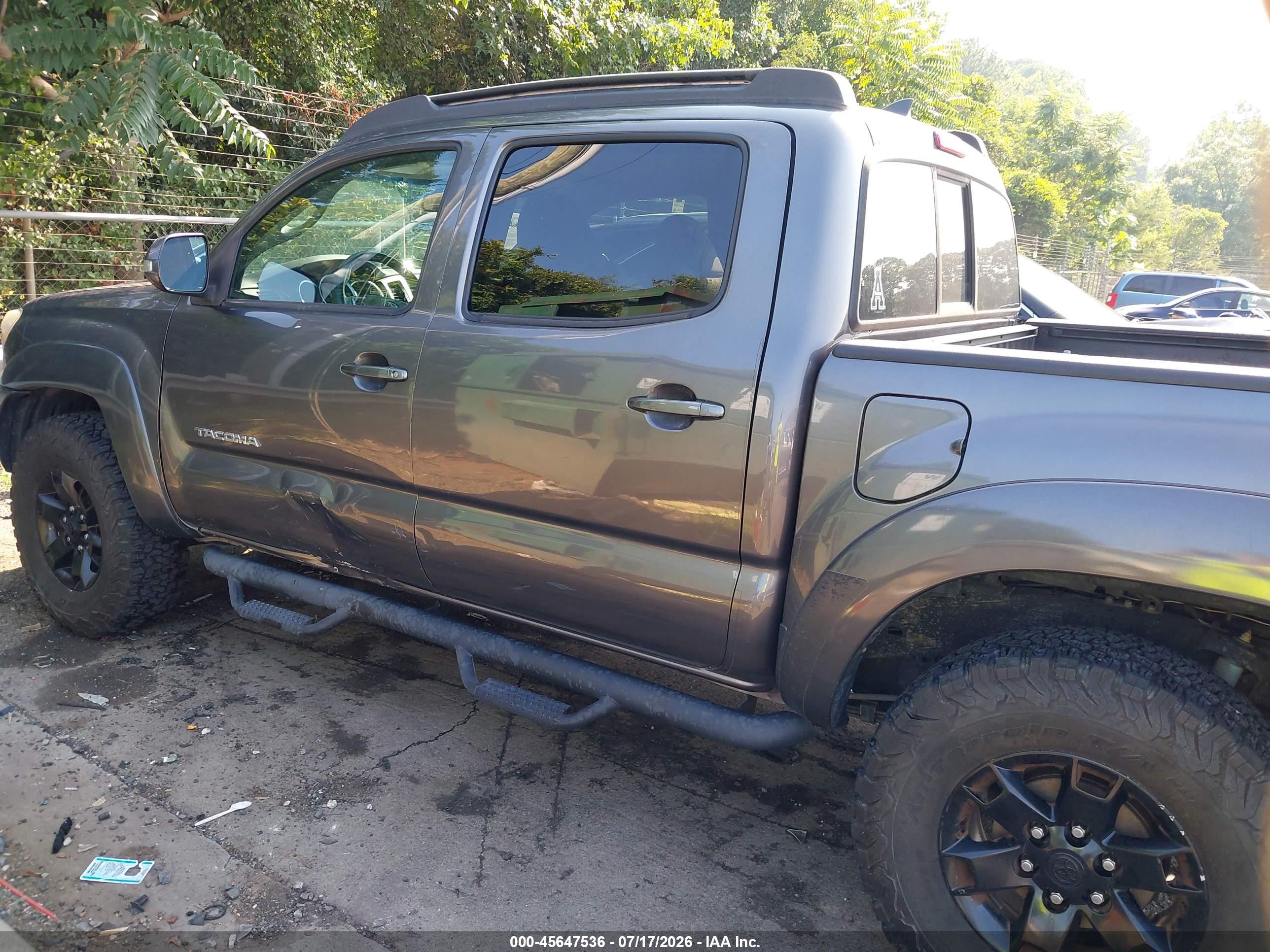 2014 Toyota Tacoma Base V6 Gray vin: 5TFLU4EN0EX093677