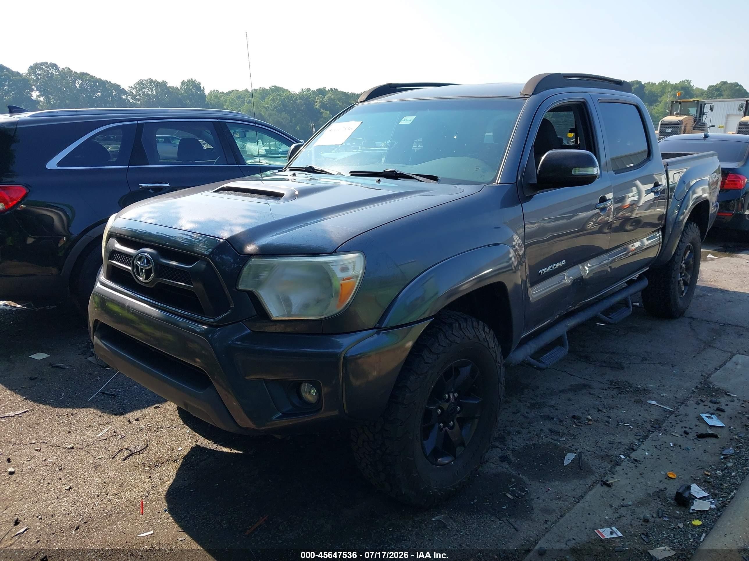 2014 Toyota Tacoma Base V6 Gray vin: 5TFLU4EN0EX093677