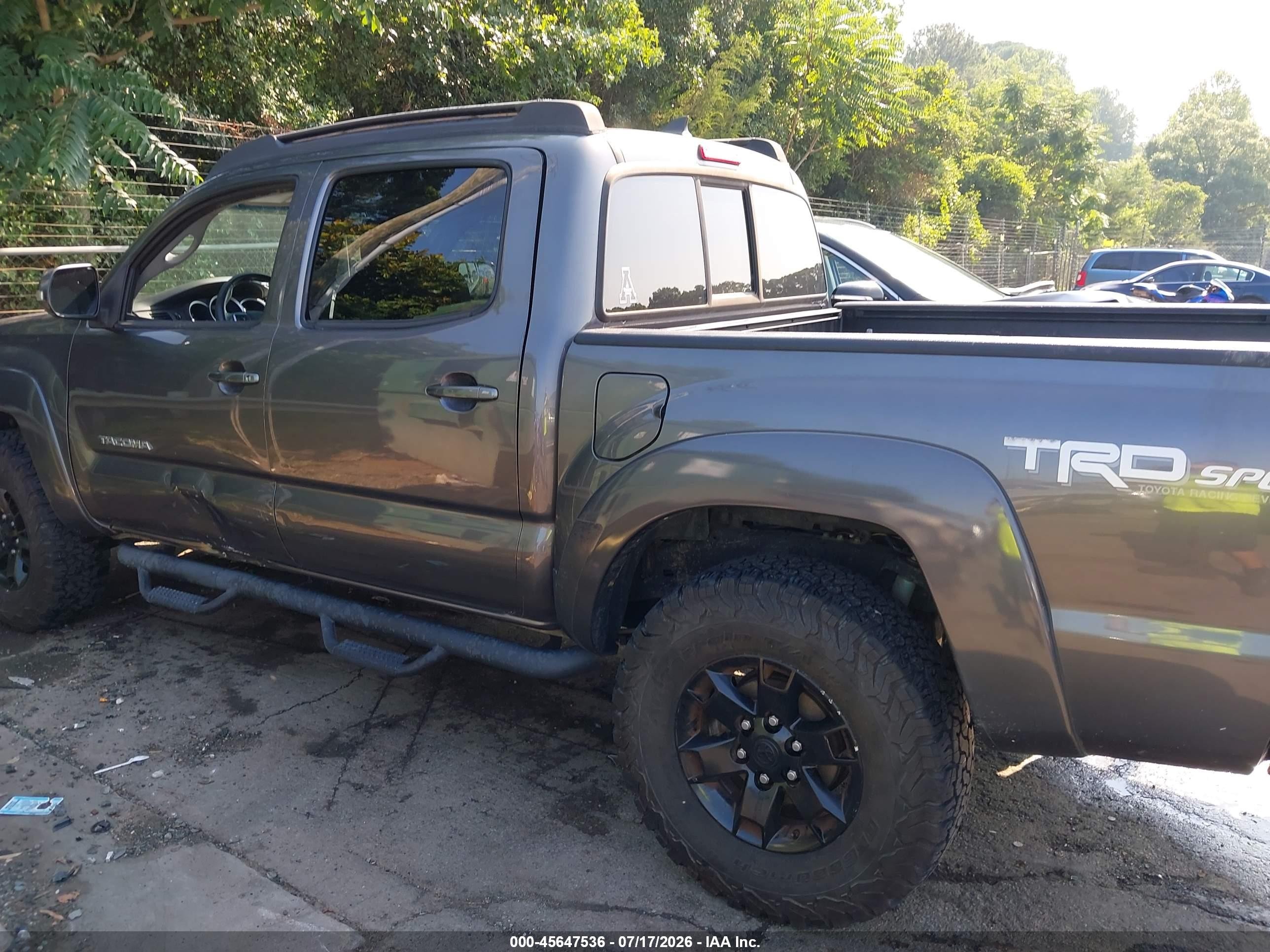 2014 Toyota Tacoma Base V6 Gray vin: 5TFLU4EN0EX093677