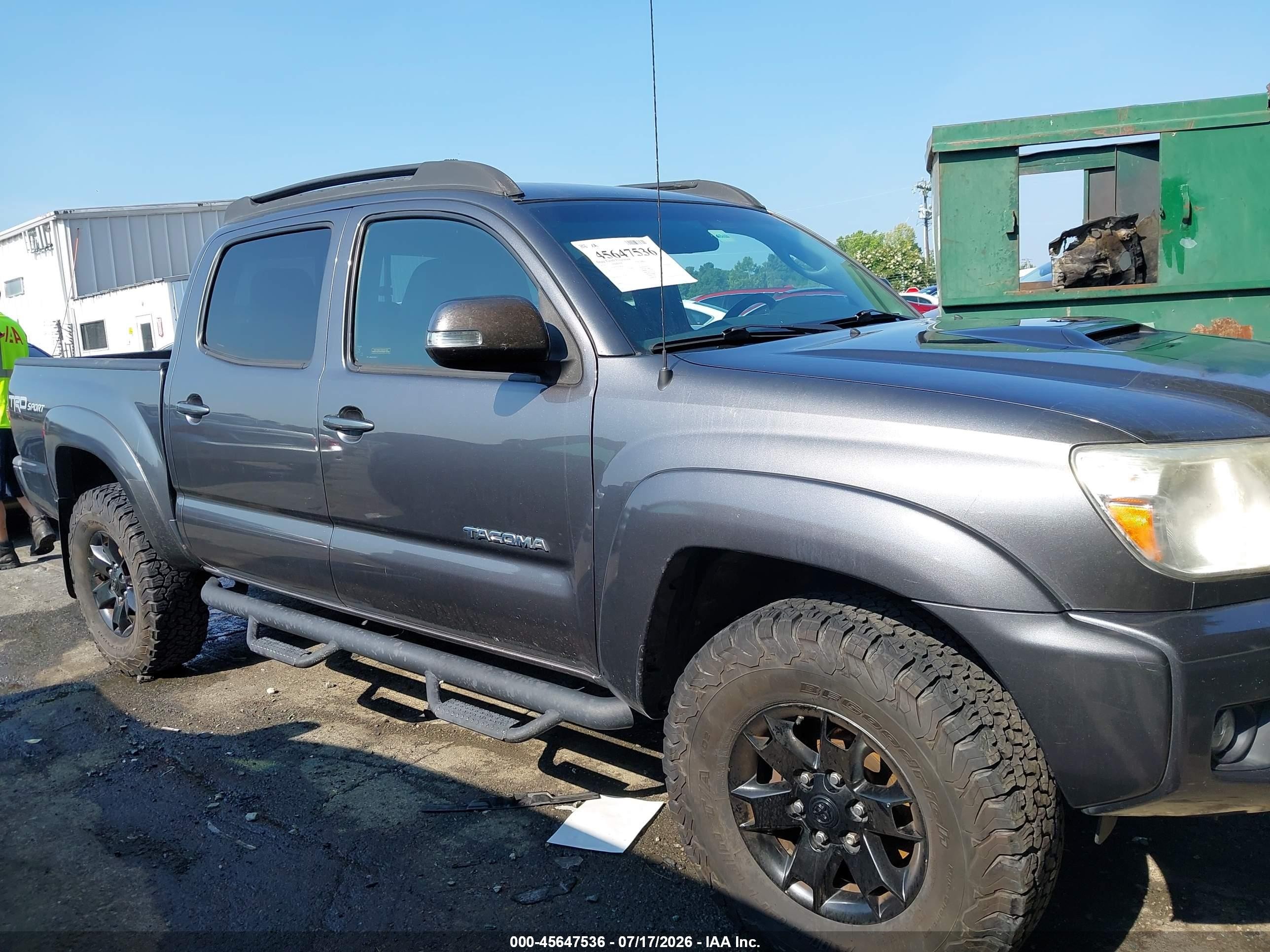 2014 Toyota Tacoma Base V6 Gray vin: 5TFLU4EN0EX093677