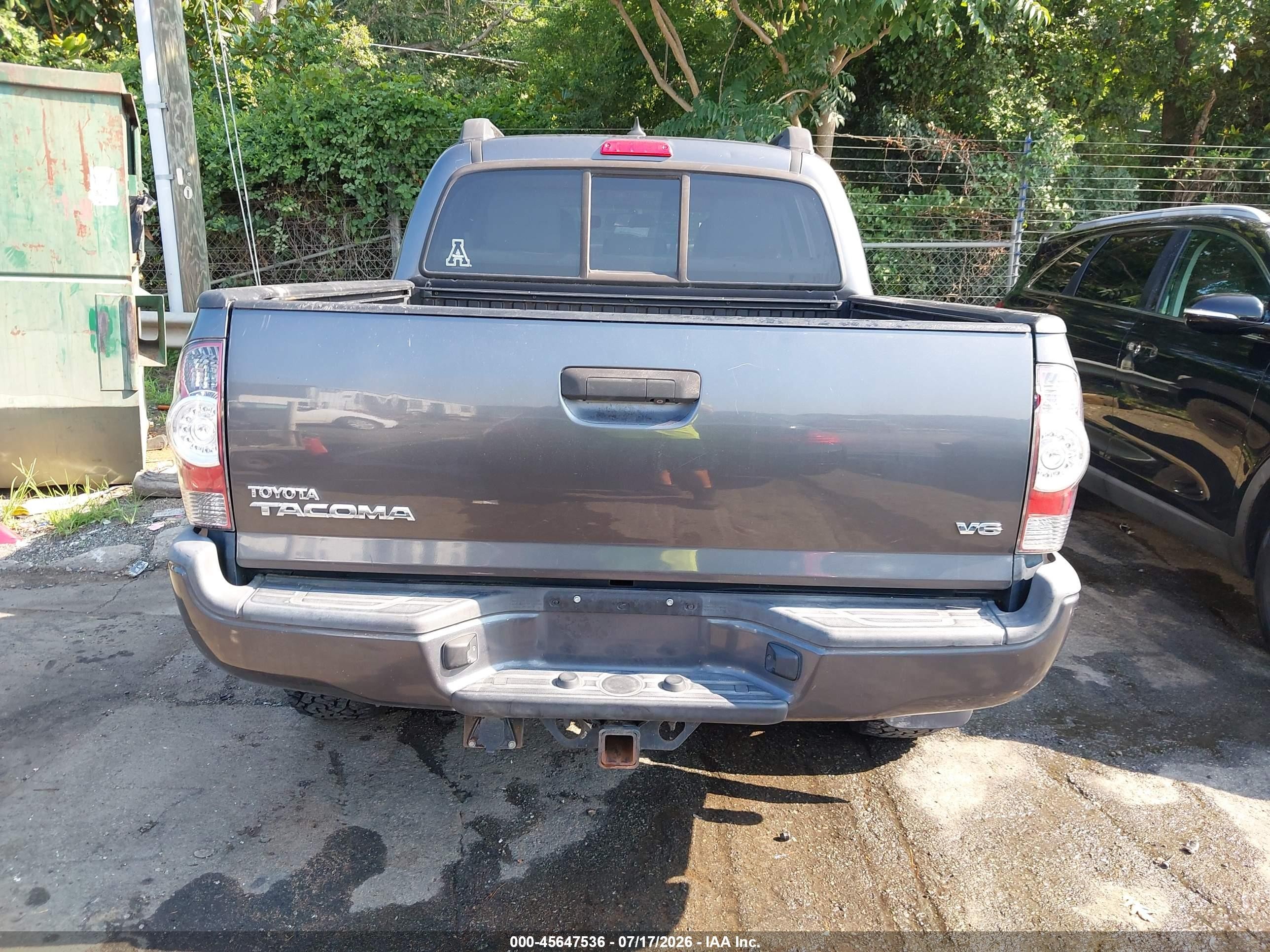 2014 Toyota Tacoma Base V6 Gray vin: 5TFLU4EN0EX093677