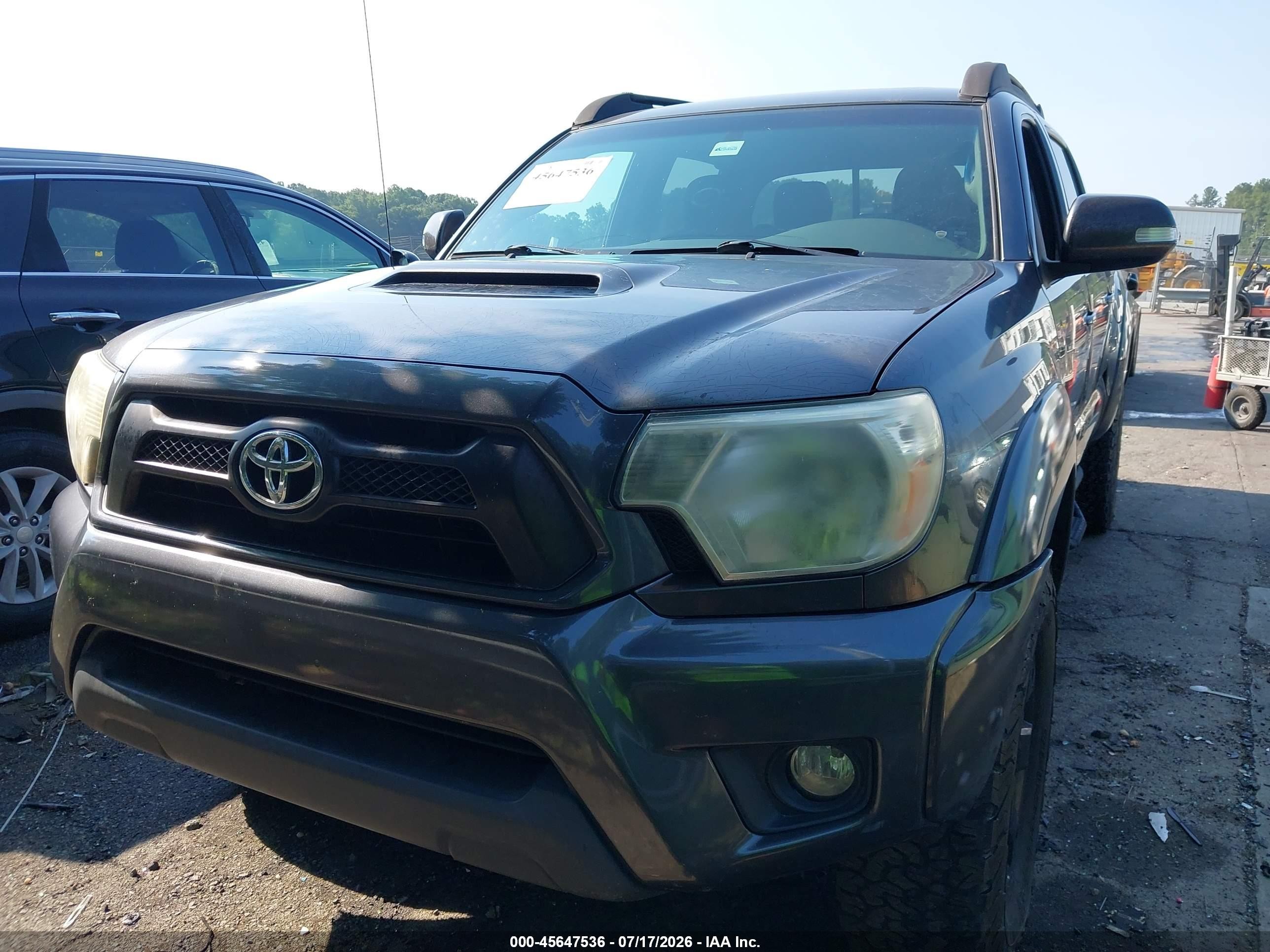 2014 Toyota Tacoma Base V6 Gray vin: 5TFLU4EN0EX093677