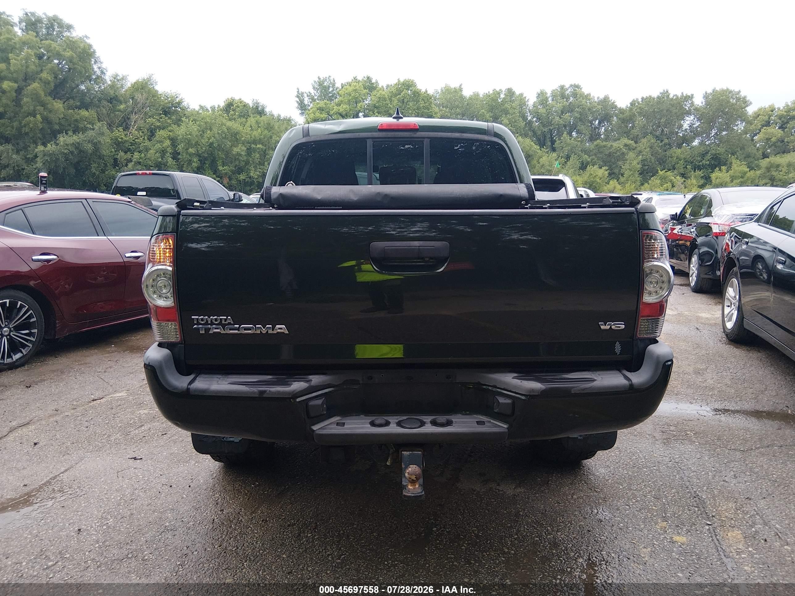 2014 Toyota Tacoma Base V6 Зеленый vin: 5TFLU4EN0EX108470