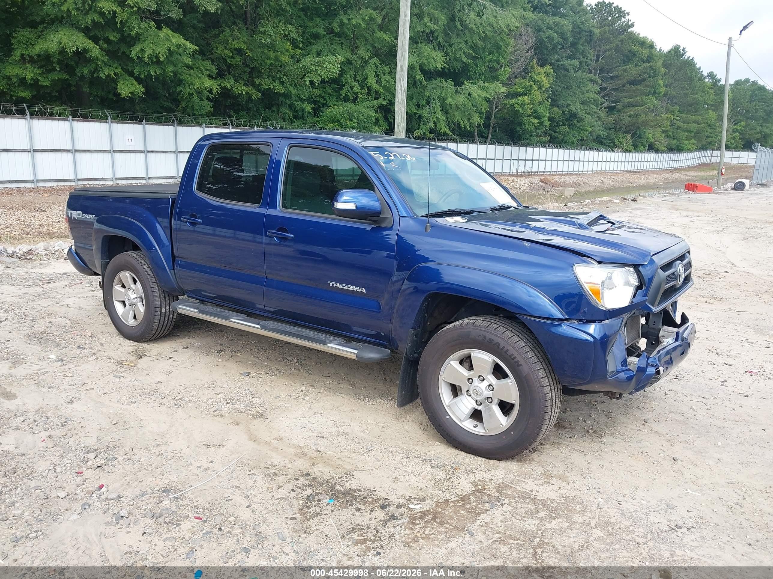 2015 Toyota Tacoma Base V6 Blue vin: 5TFLU4EN0FX130759