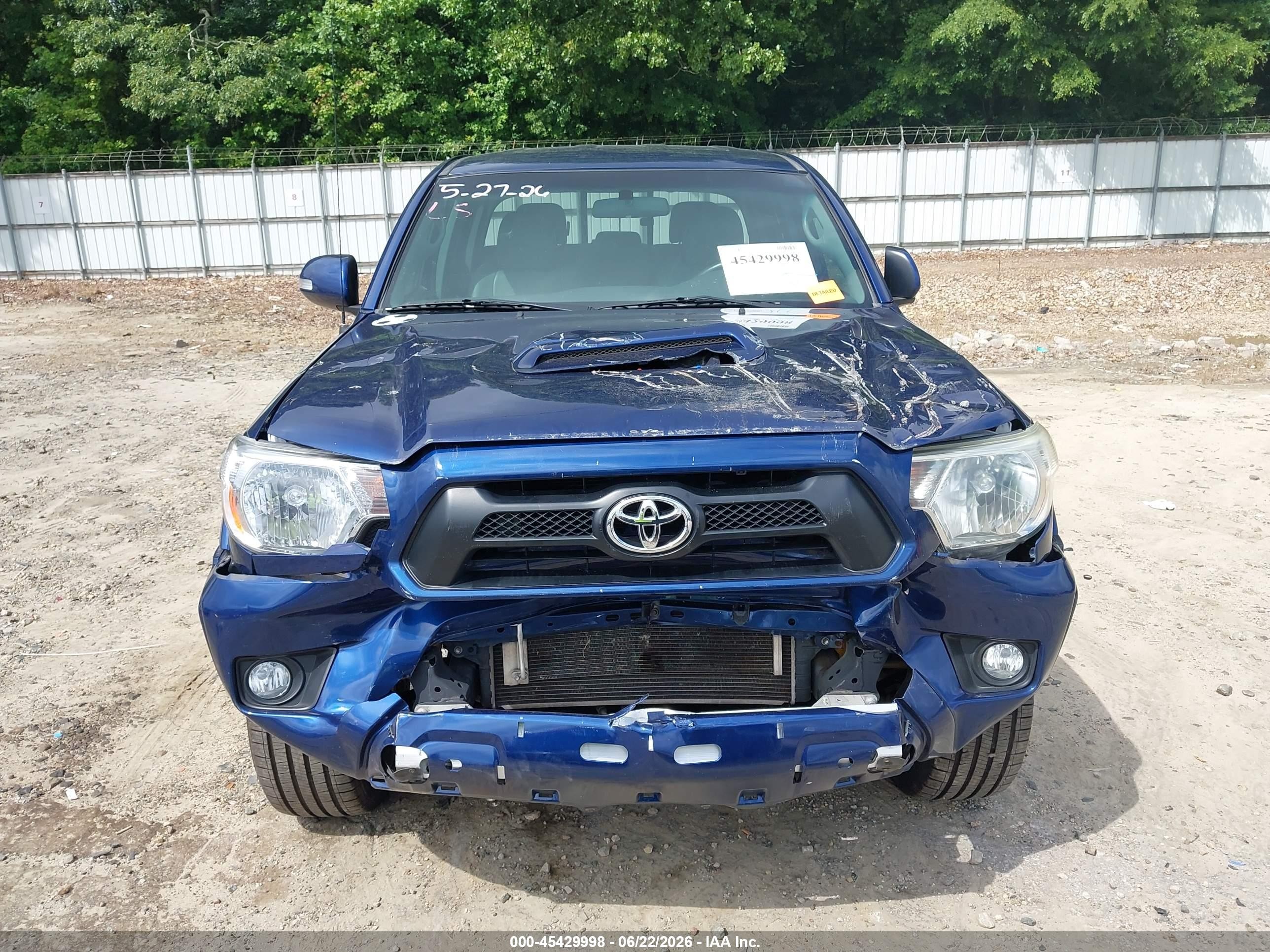 2015 Toyota Tacoma Base V6 Blue vin: 5TFLU4EN0FX130759