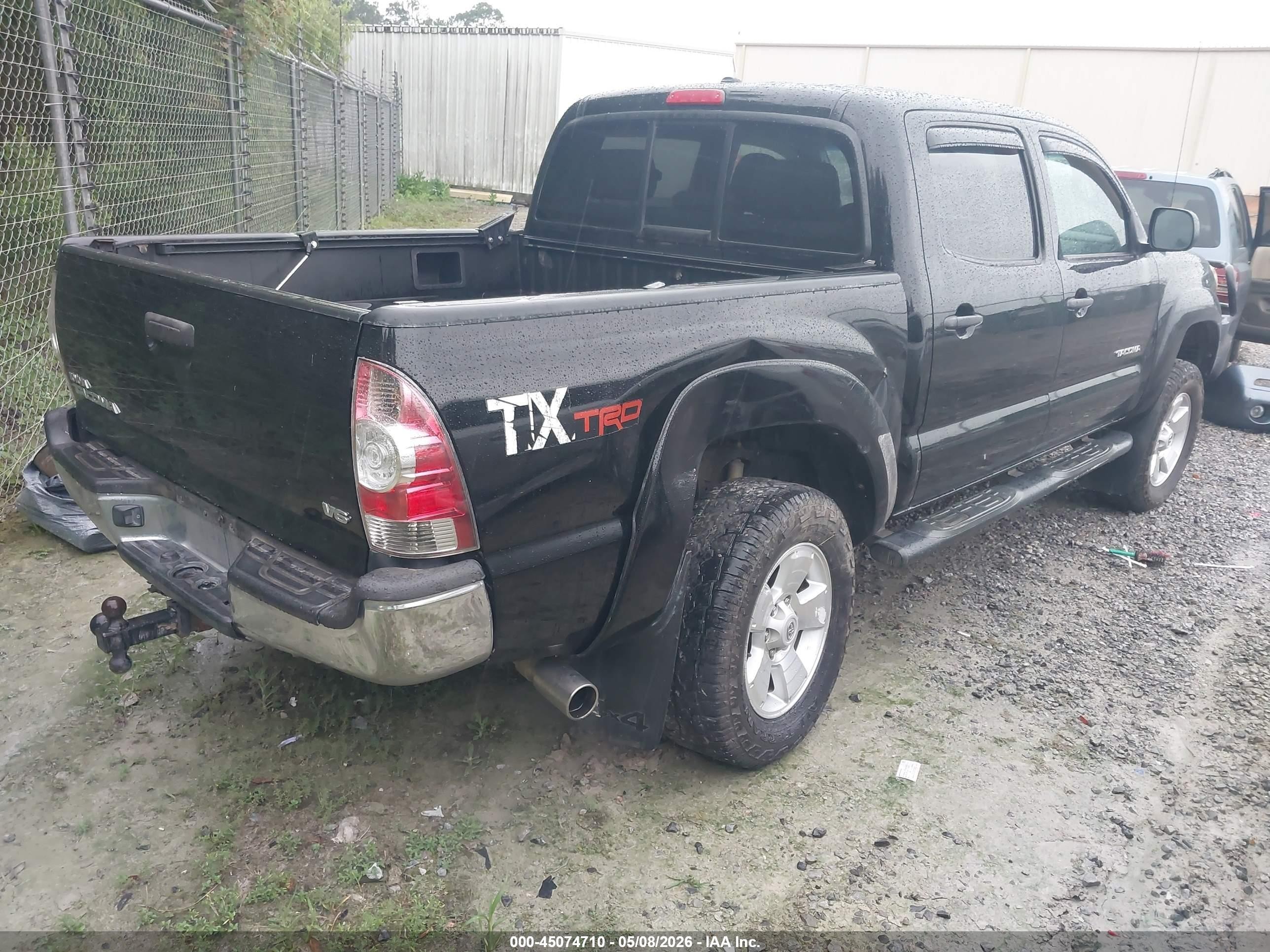 2011 Toyota Tacoma Base V6 Черный vin: 5TFLU4EN1BX007952