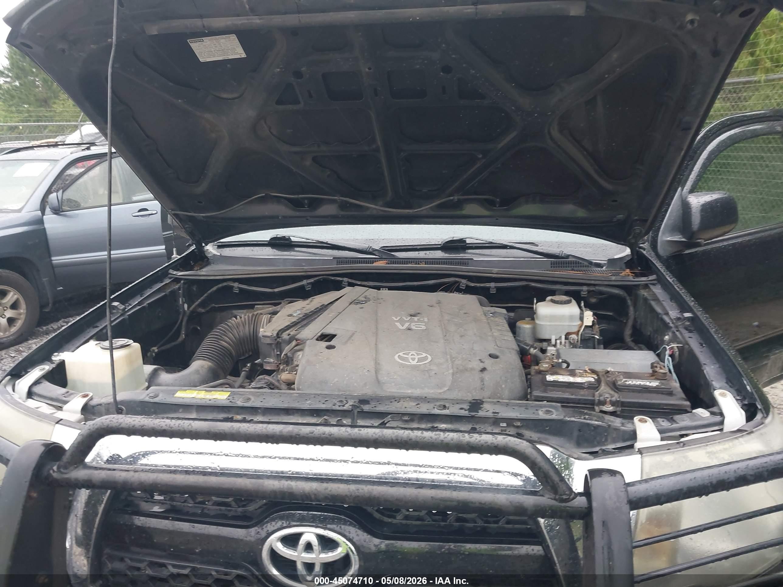 2011 Toyota Tacoma Base V6 Черный vin: 5TFLU4EN1BX007952