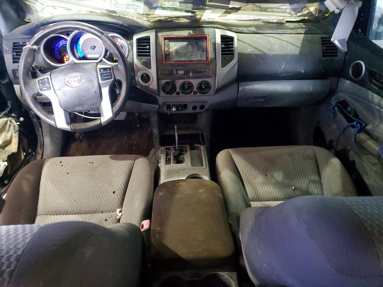 2013 Toyota Tacoma Double Cab Black vin: 5TFLU4EN1DX057835