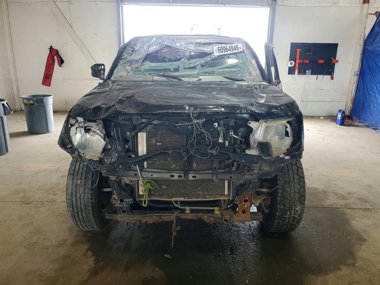 2013 Toyota Tacoma Double Cab Black vin: 5TFLU4EN1DX057835