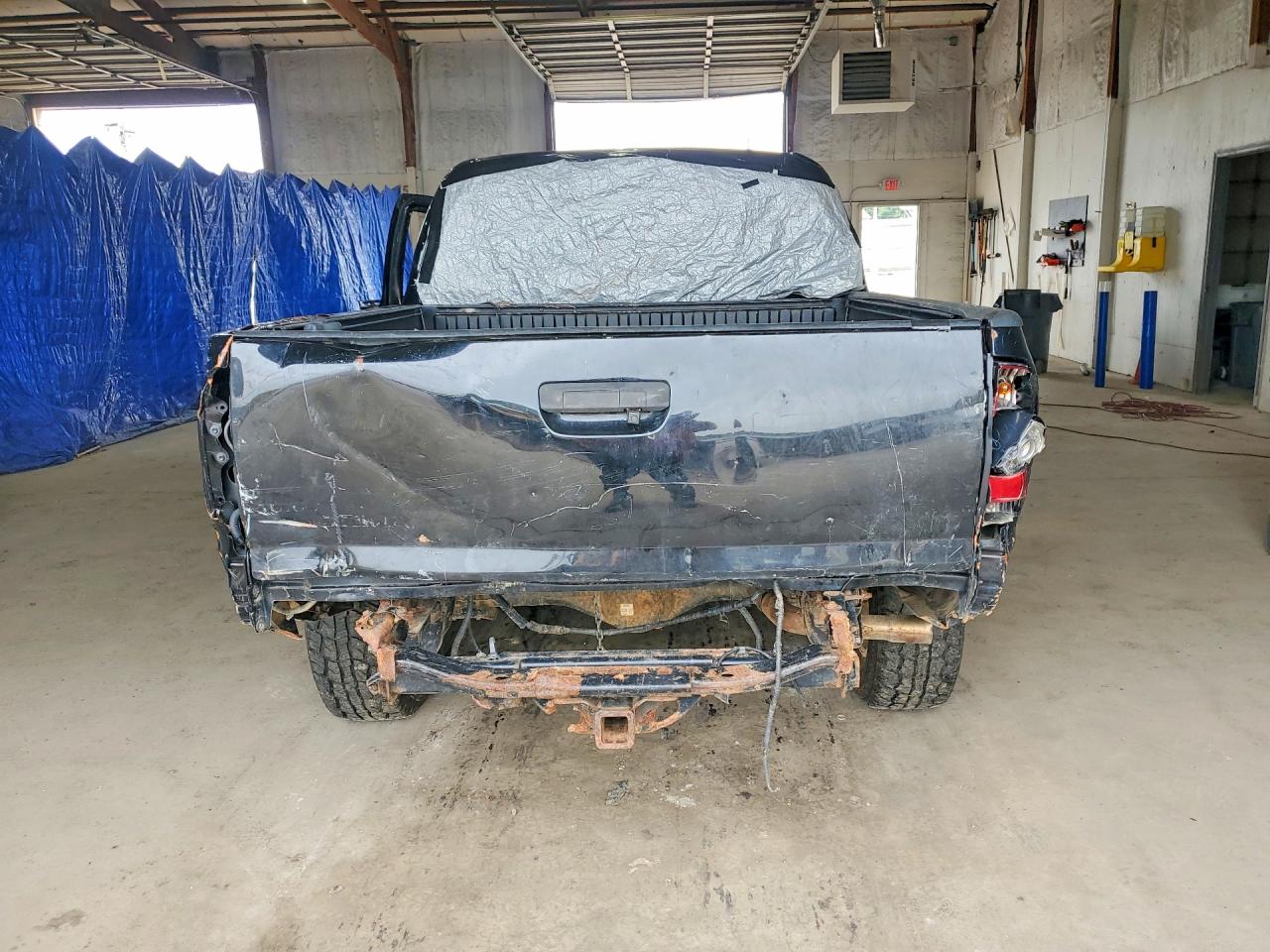 2013 Toyota Tacoma Double Cab Black vin: 5TFLU4EN1DX057835