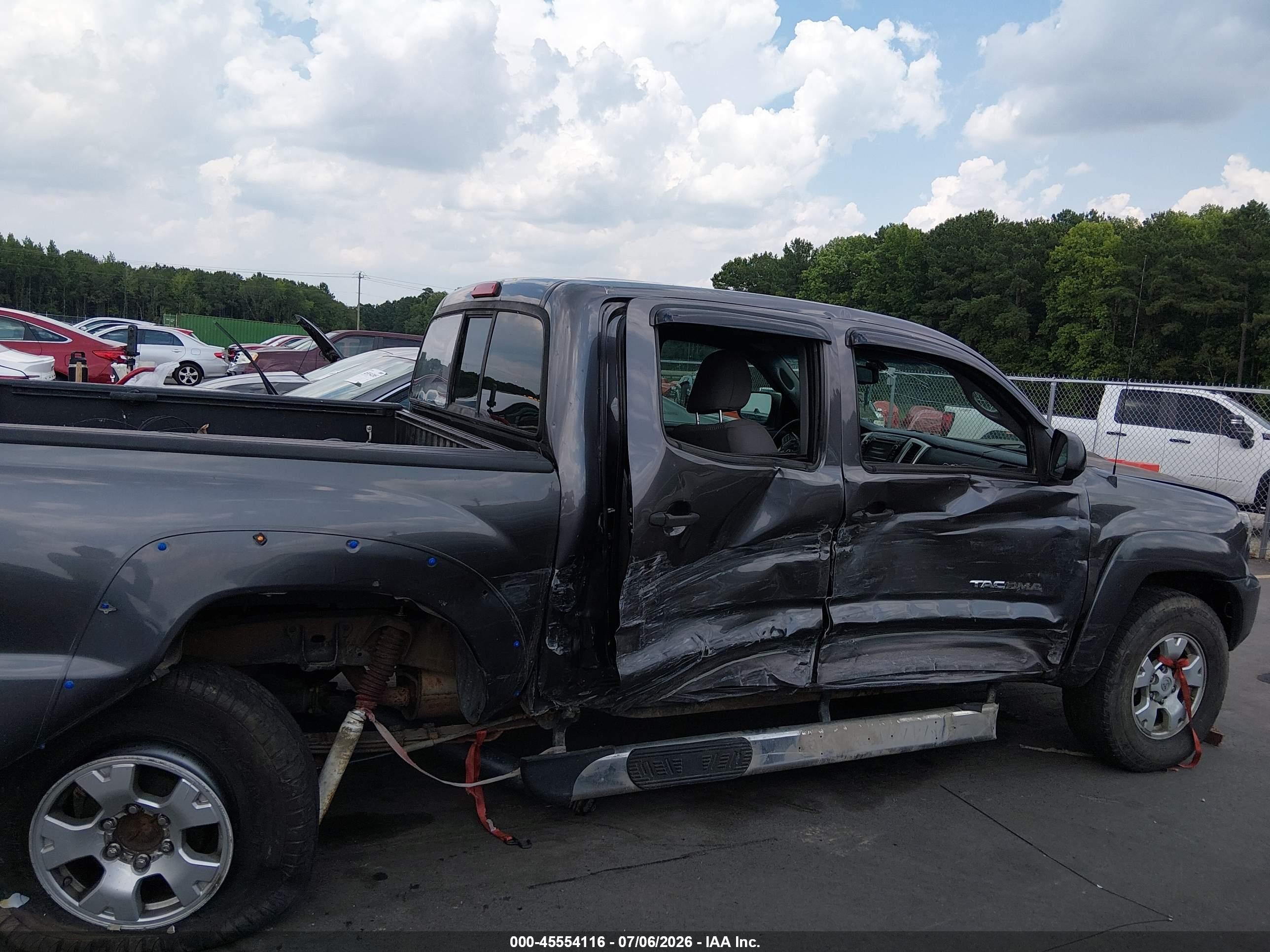 2013 Toyota Tacoma Base V6 Gray vin: 5TFLU4EN1DX067779